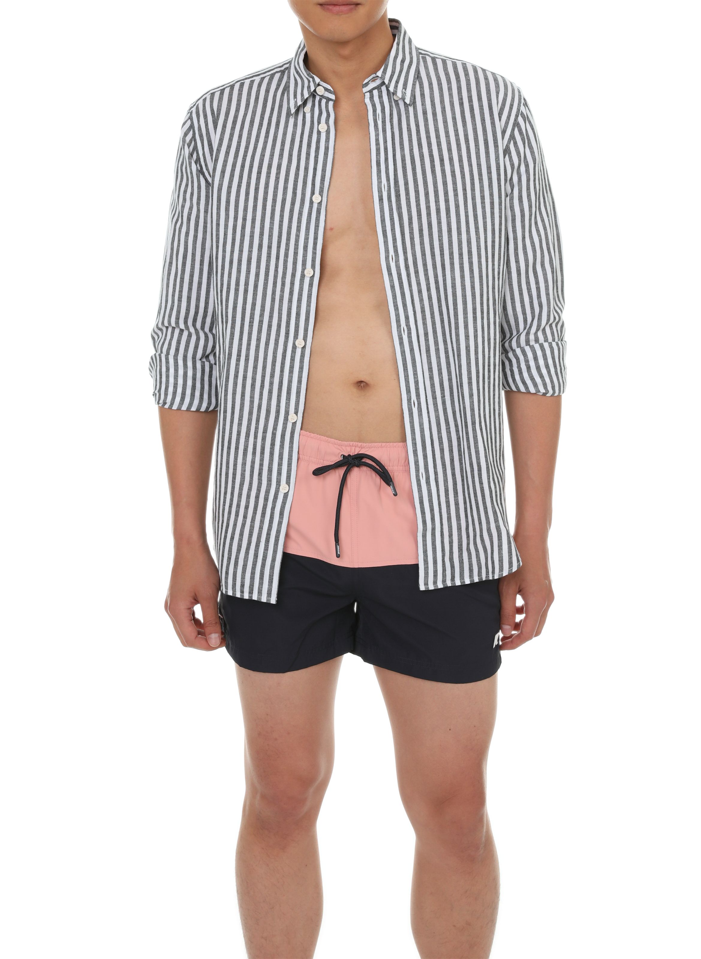 Short de bain droit K-WAY Rose