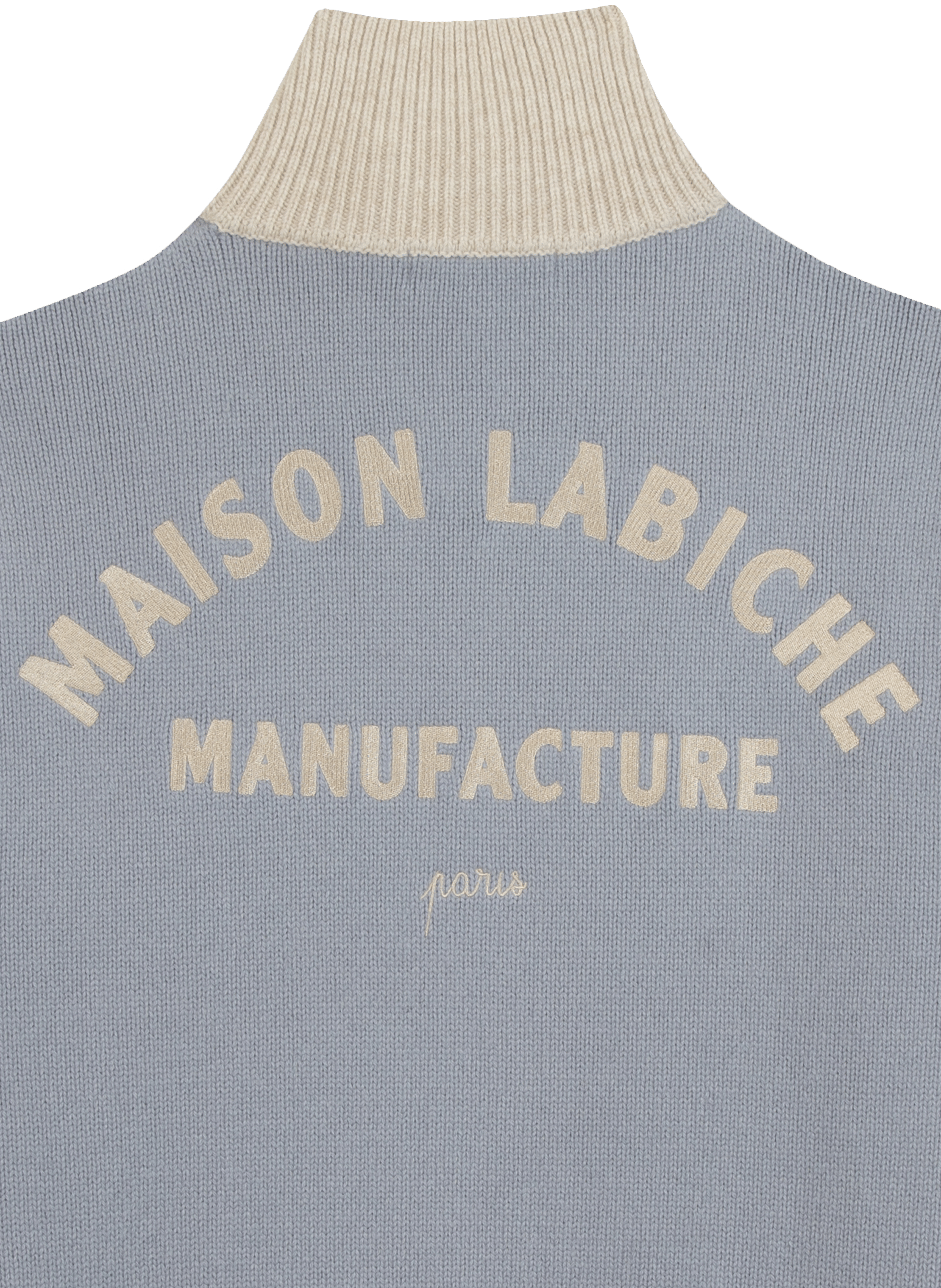 Gilet en laine brodé MAISON LABICHE Gris