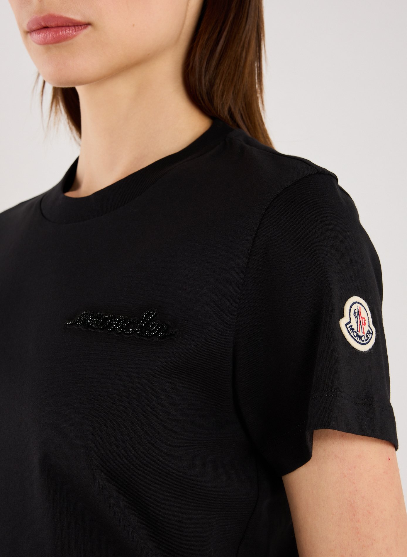 Classic Cotton T-Shirt MONCLER Black