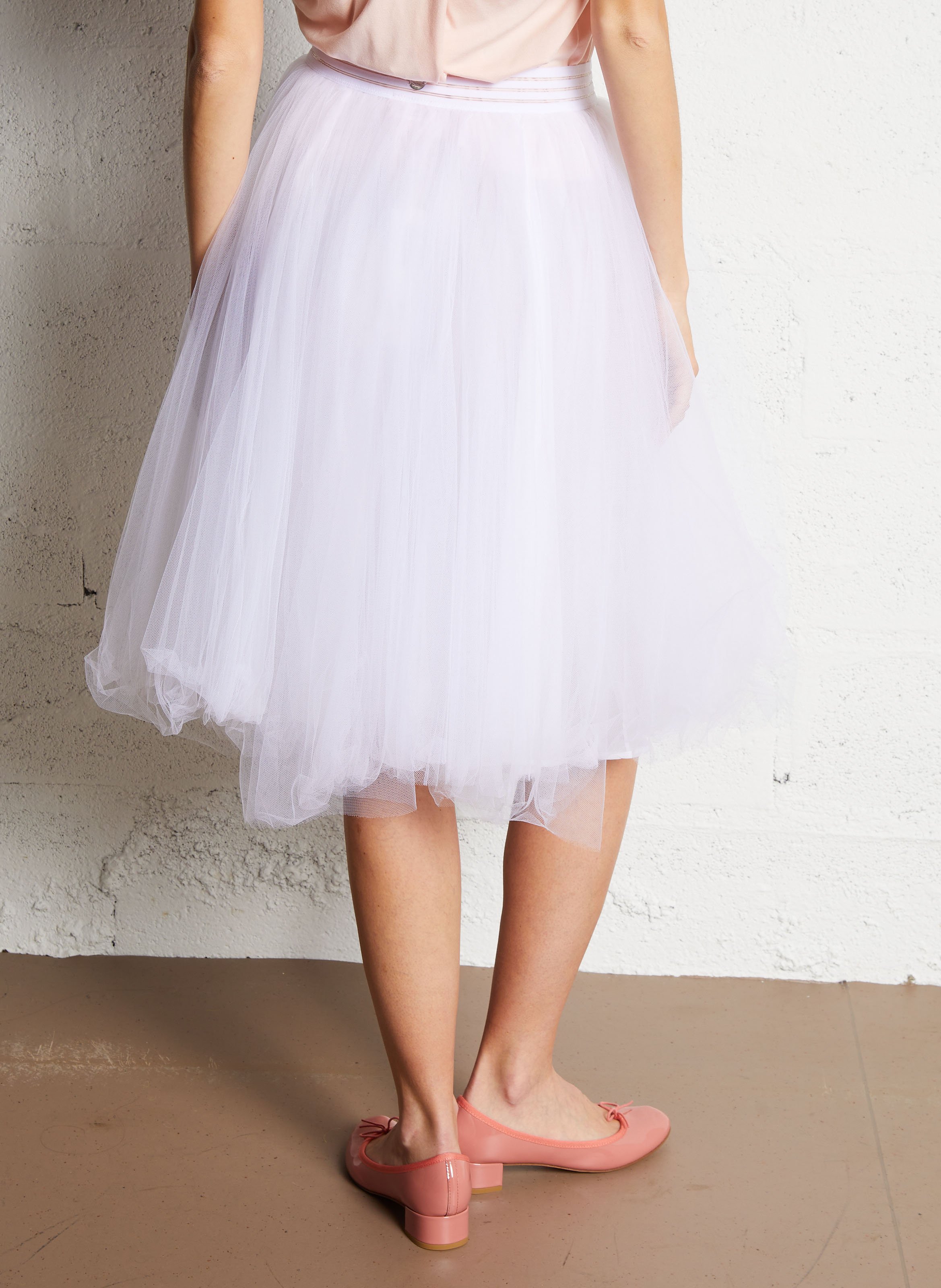 Jupe taille haute REPETTO Blanc