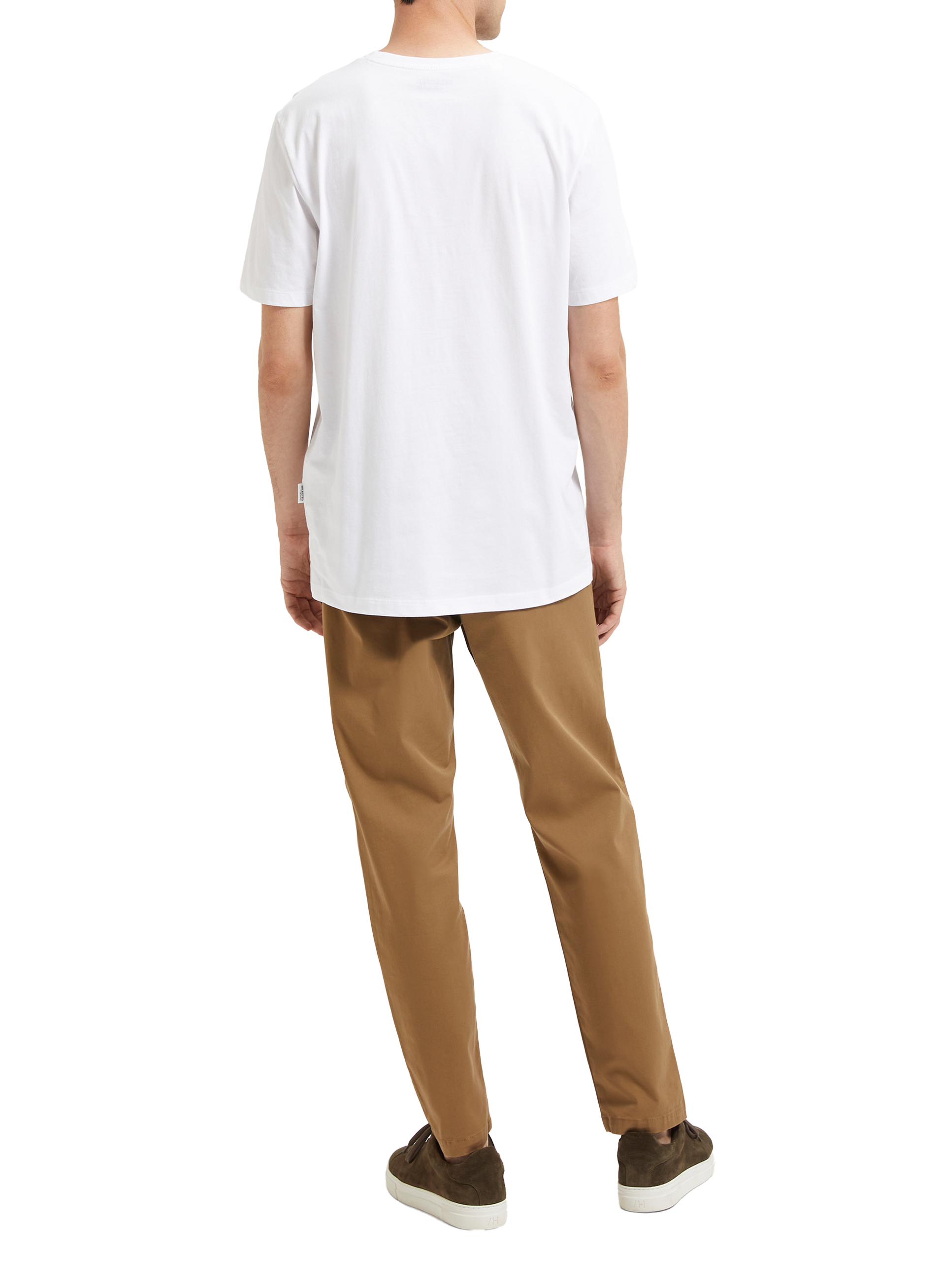 T-shirt en coton  SELECTED Blanc