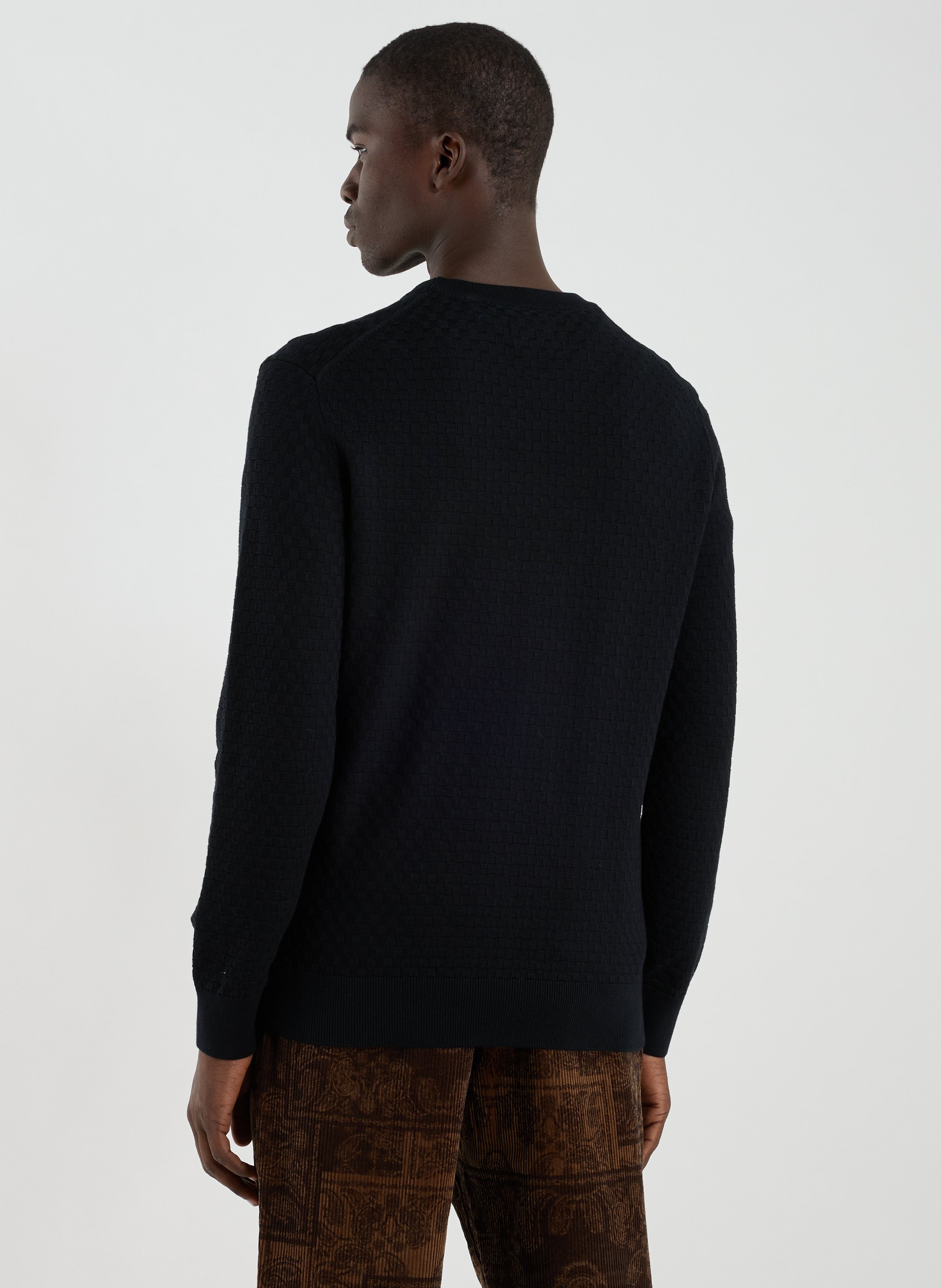 Pull droit en coton GANT Noir