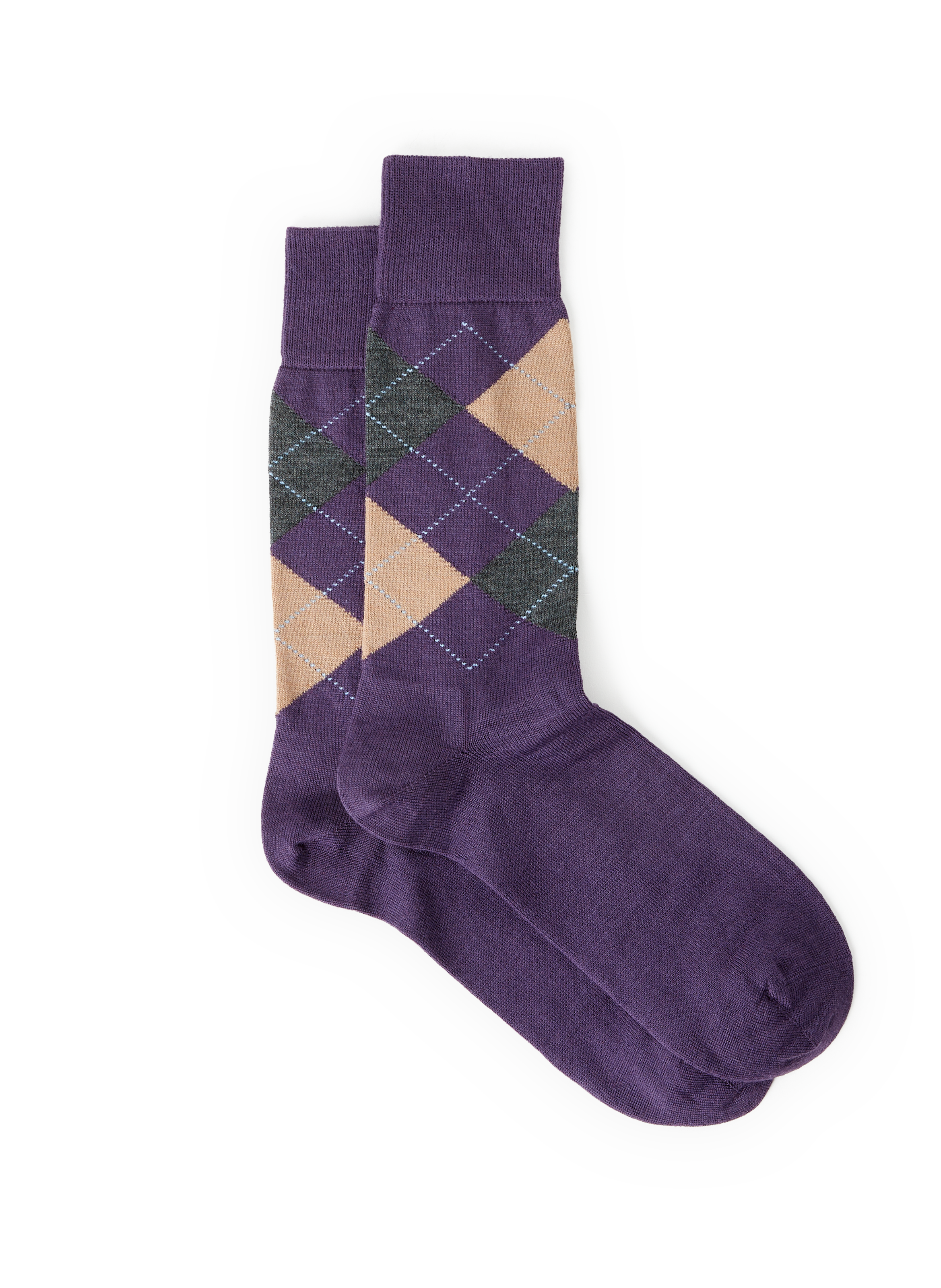 BURLINGTON Chaussettes mi-hautes en laine vierge mélangée  Violet