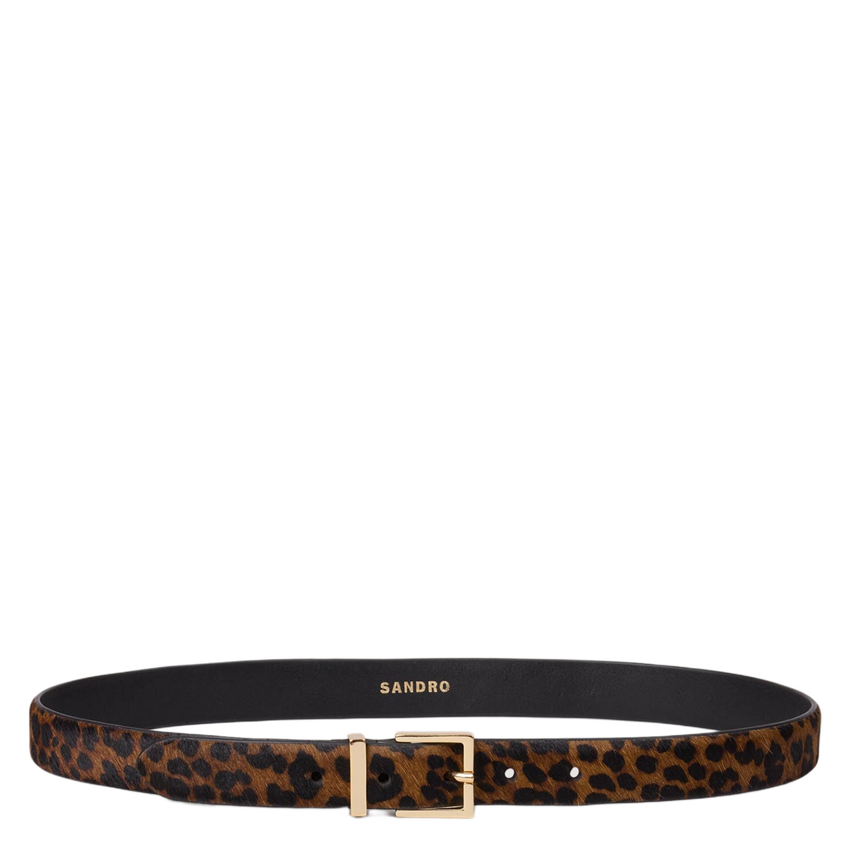 SANDRO Ceinture imprimé léopard Marron