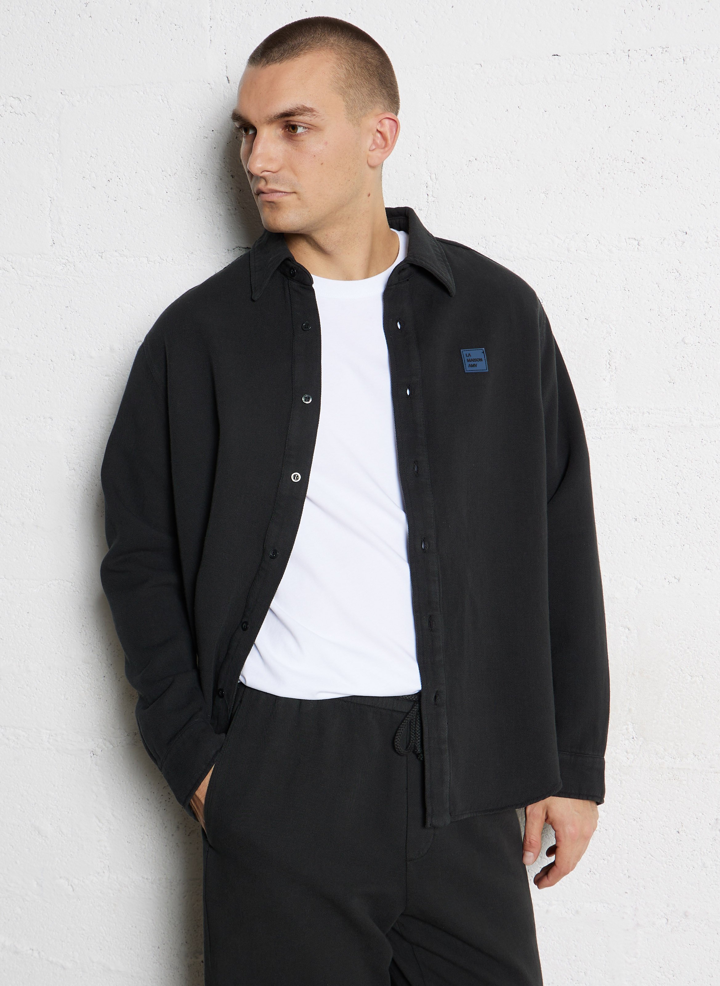 AMERICAN VINTAGE Chemise ample manches longues afaz Noir