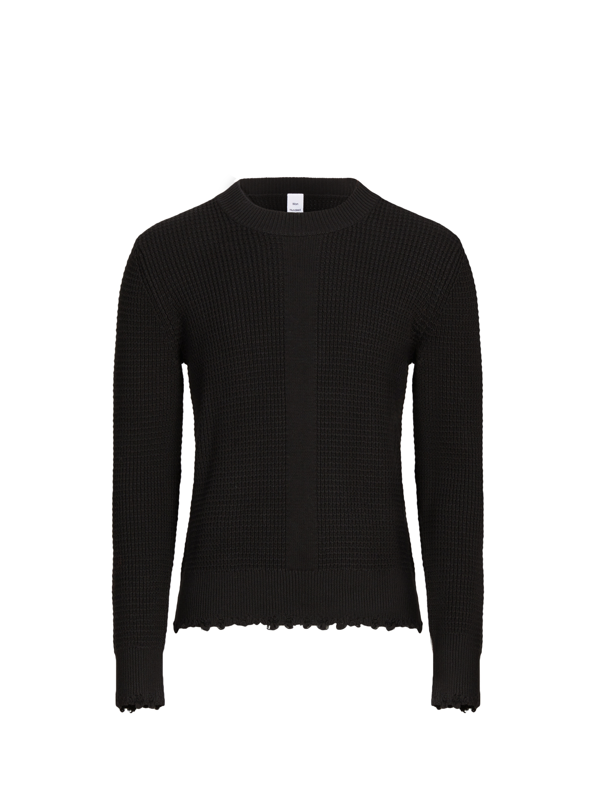 WON HUNDRED Pull Rune en coton Black