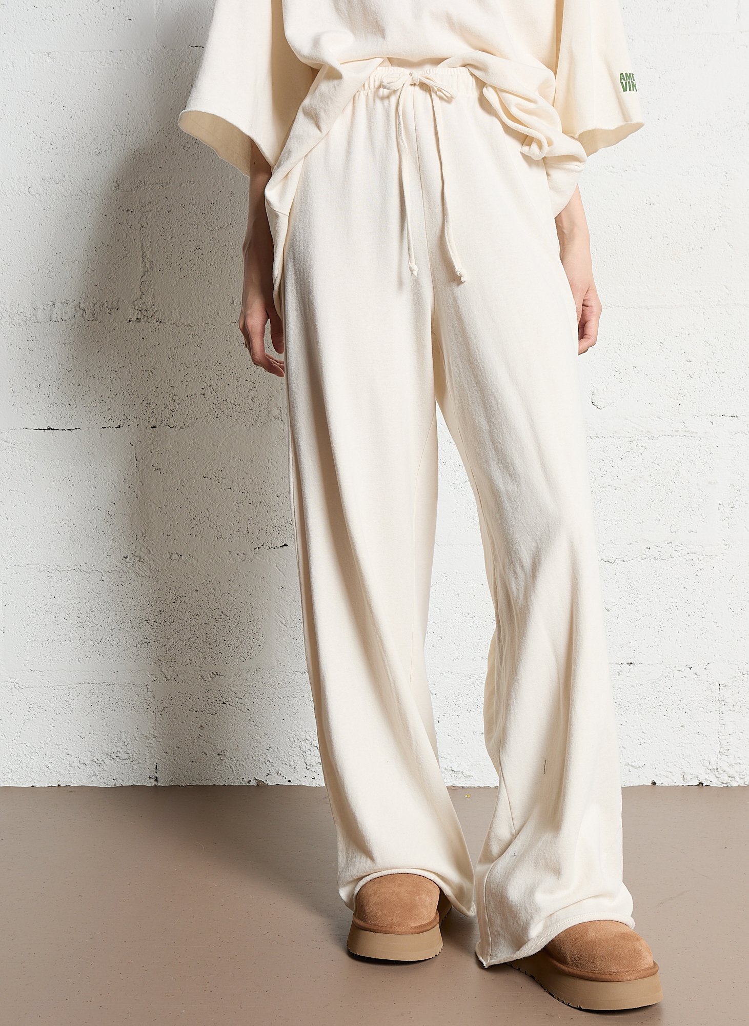 Jogging oversize en coton ykobow AMERICAN VINTAGE Beige