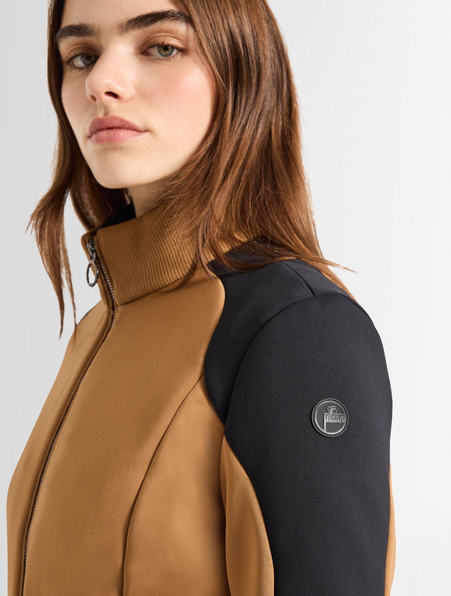 Veste technique ilam col montant coupe ajustée FUSALP Beige