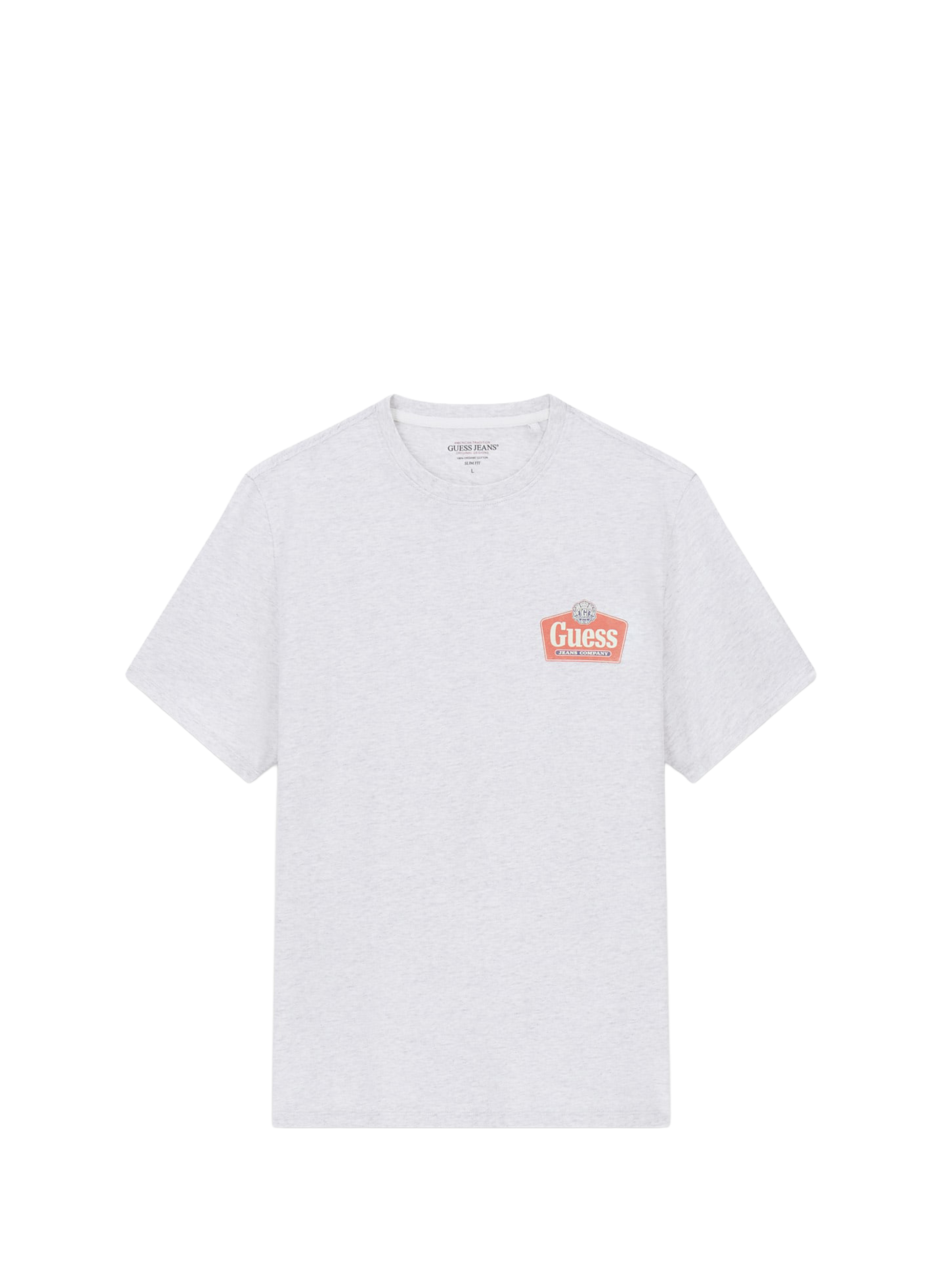 T-shirt manches courtes en coton GUESS Gris