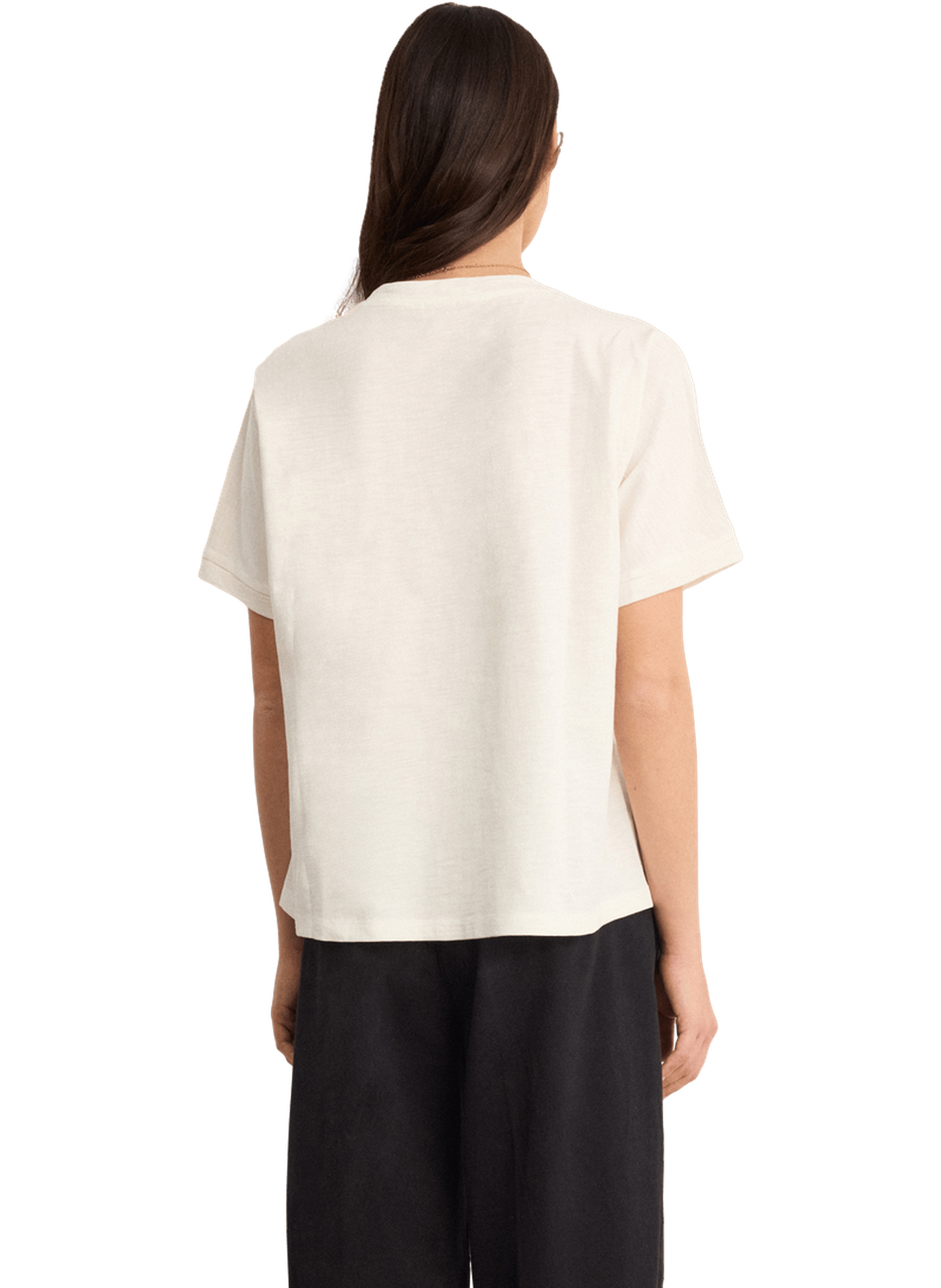 T-shirt imprimé en coton et modal - taiya PABLO Beige