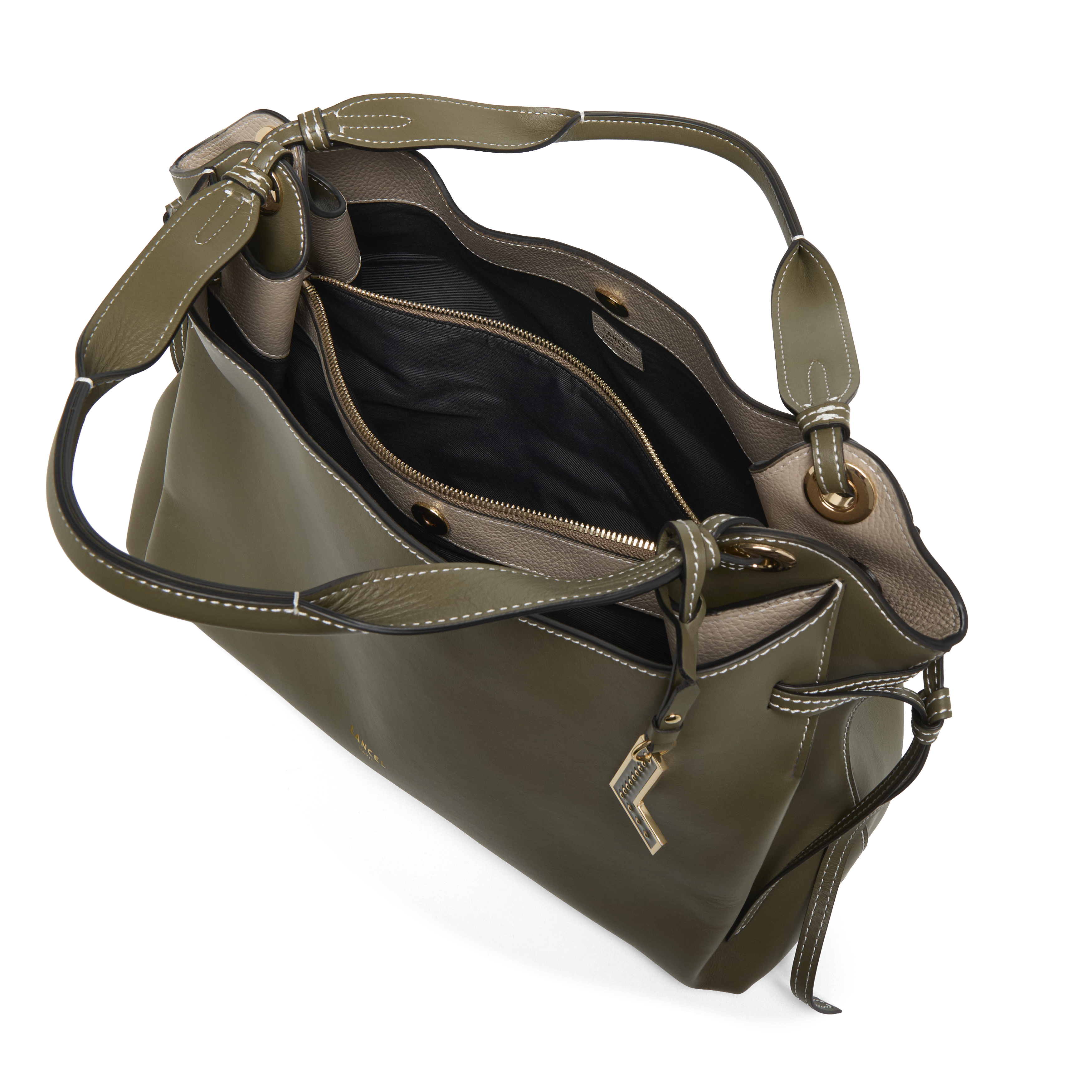 Sac carryall m swann de lancel en cuir LANCEL Vert