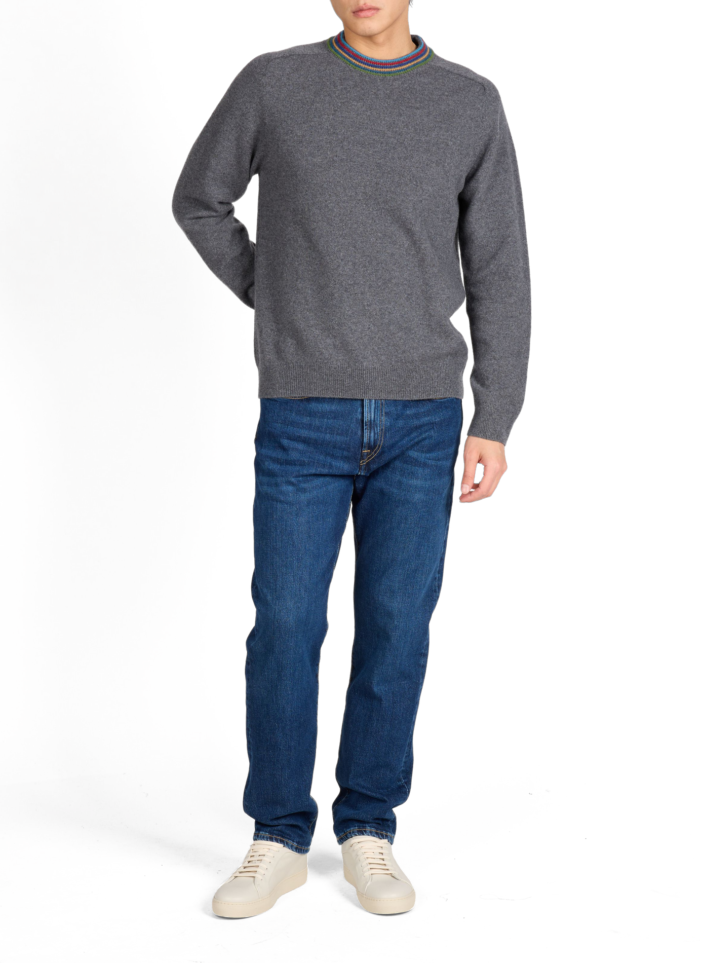 Jeans Slim en coton mélangé PAUL SMITH Bleu