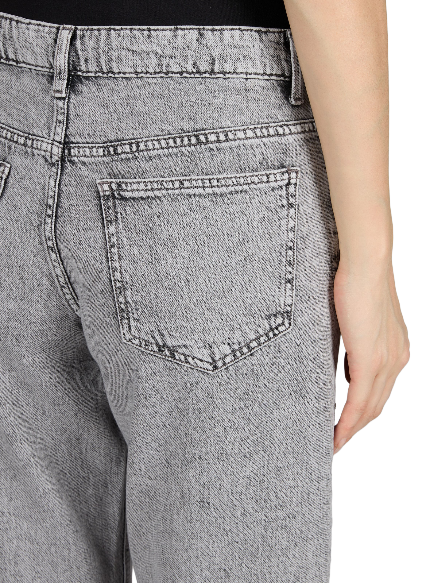 Wide Vipalma cotton jeans VILA Grey