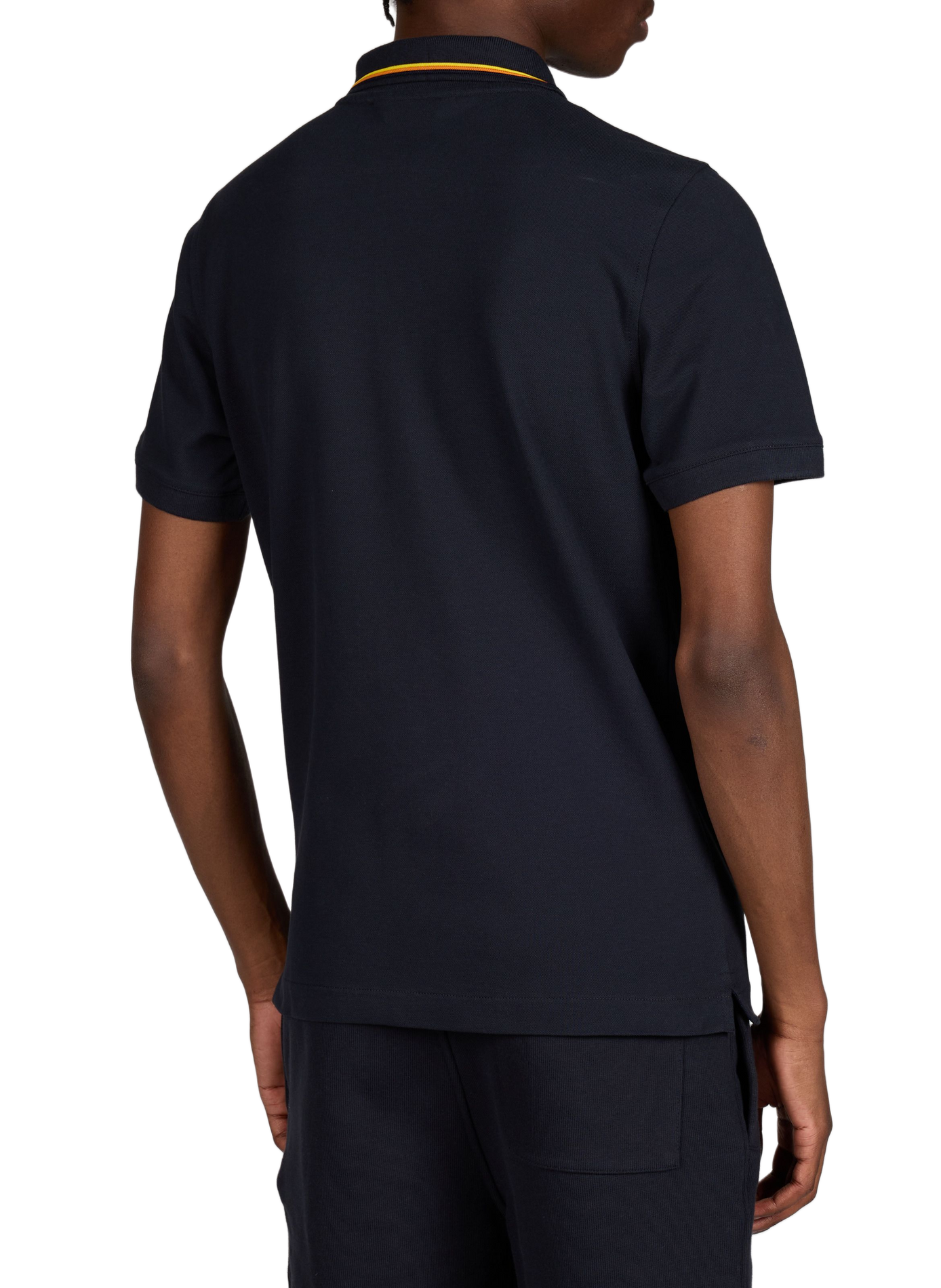 Polo manches courtes en coton mélangé K-WAY Bleu