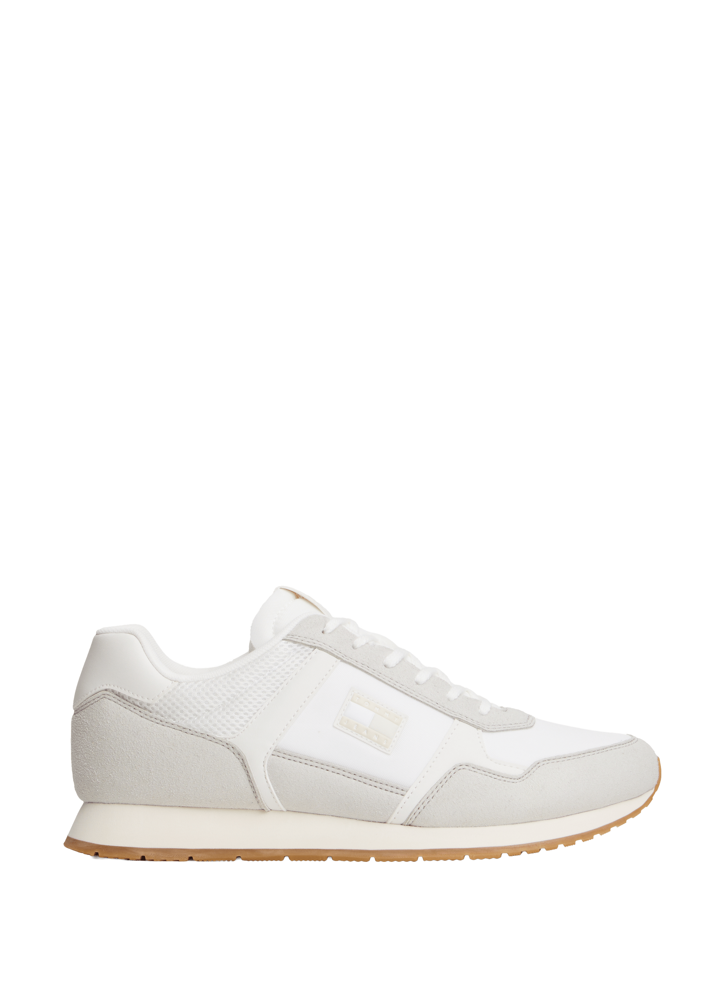 Multitexture sneakers TOMMY HILFIGER White