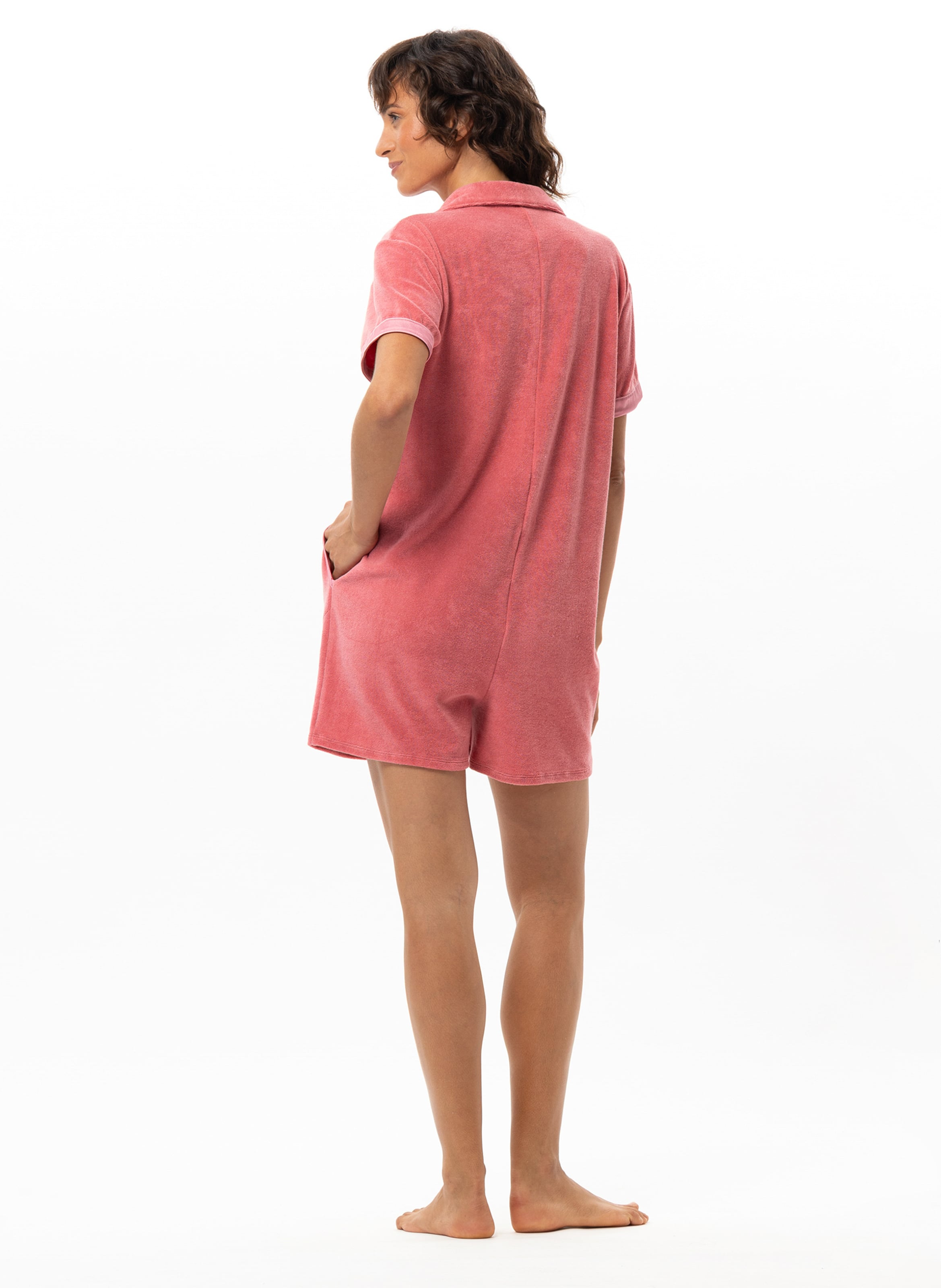 Combi short en bouclette éponge gelato 200 LE CHAT Rose