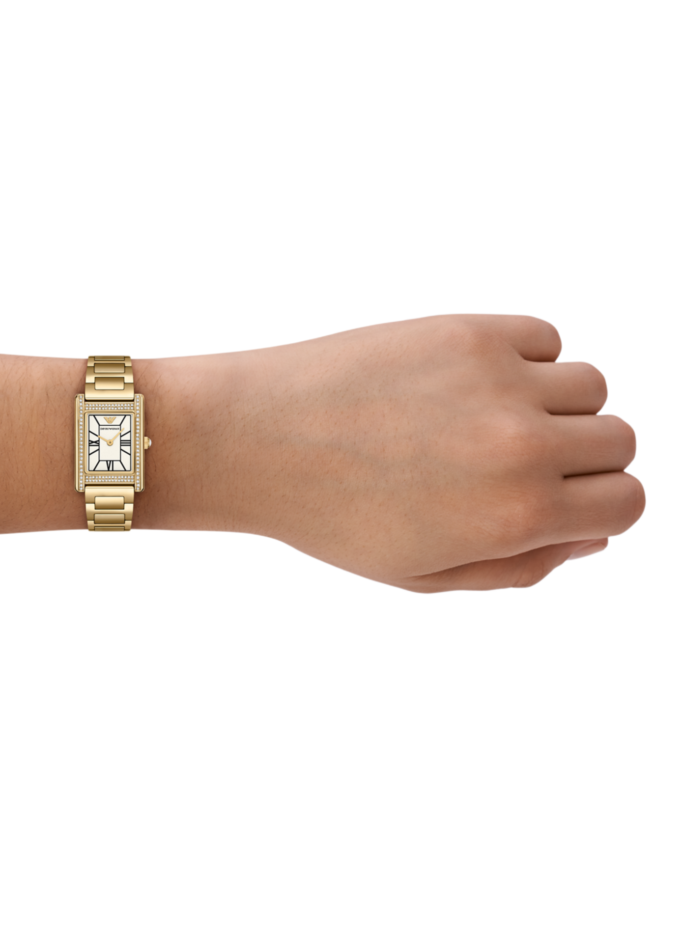 Montre quartz en acier inoxydable ARMANI MONTRES Blanc