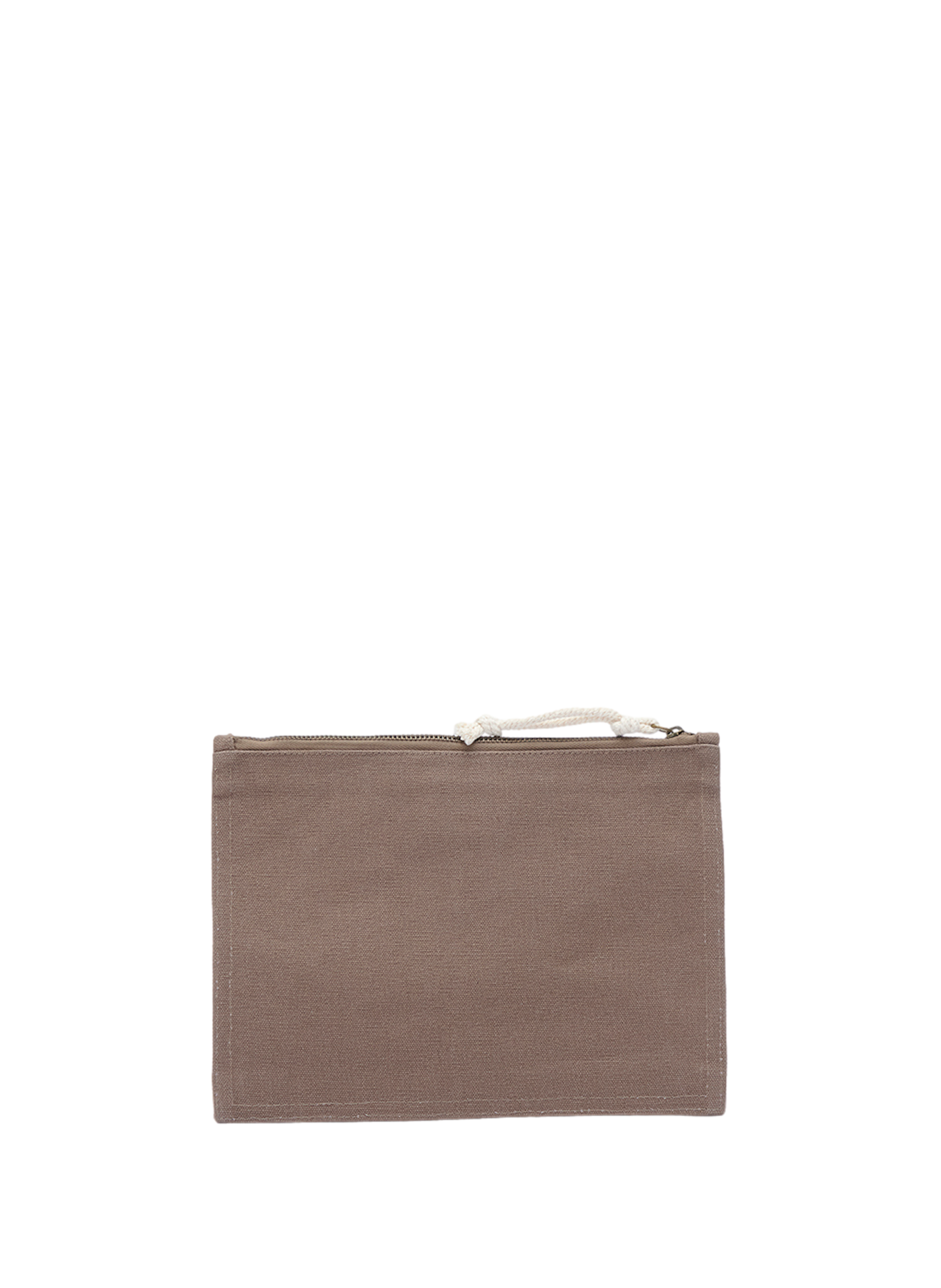 Netia washed cotton logo clutch ISABEL MARANT Khaki