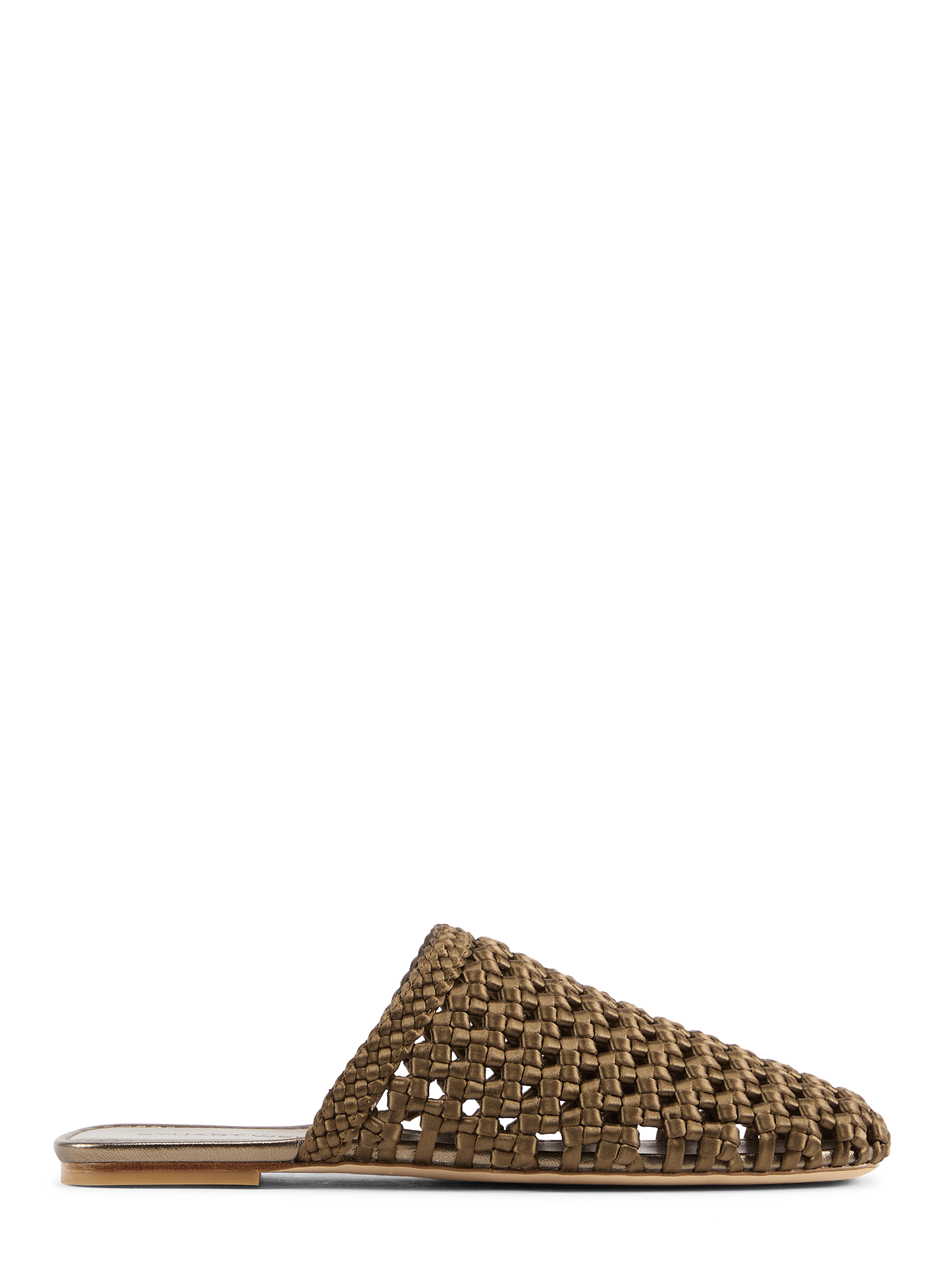 Flat leather Marina mules STUART WEITZMAN Golden