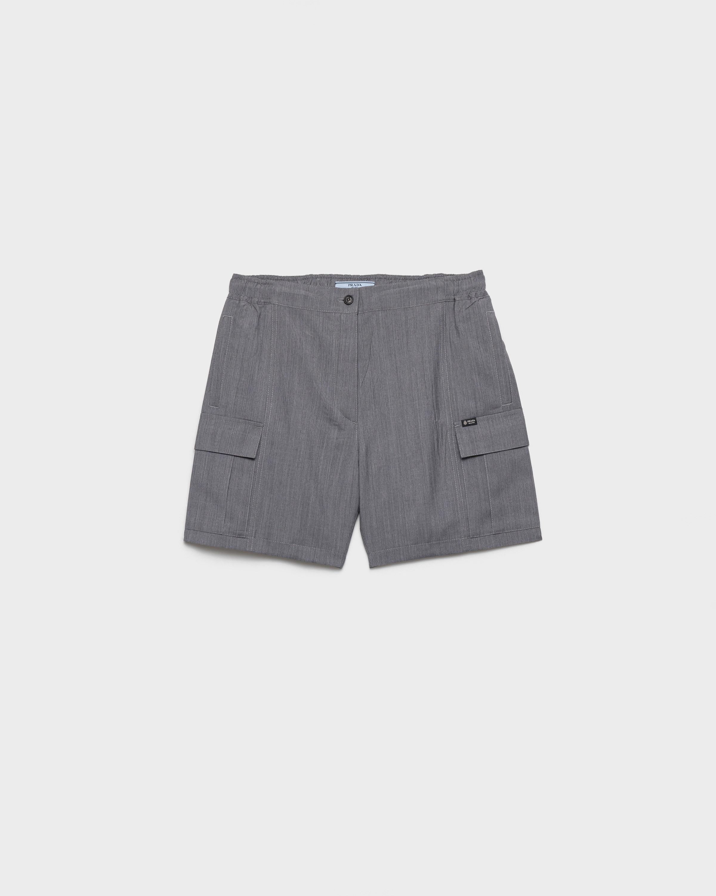 Short en mohair léger PRADA Gris