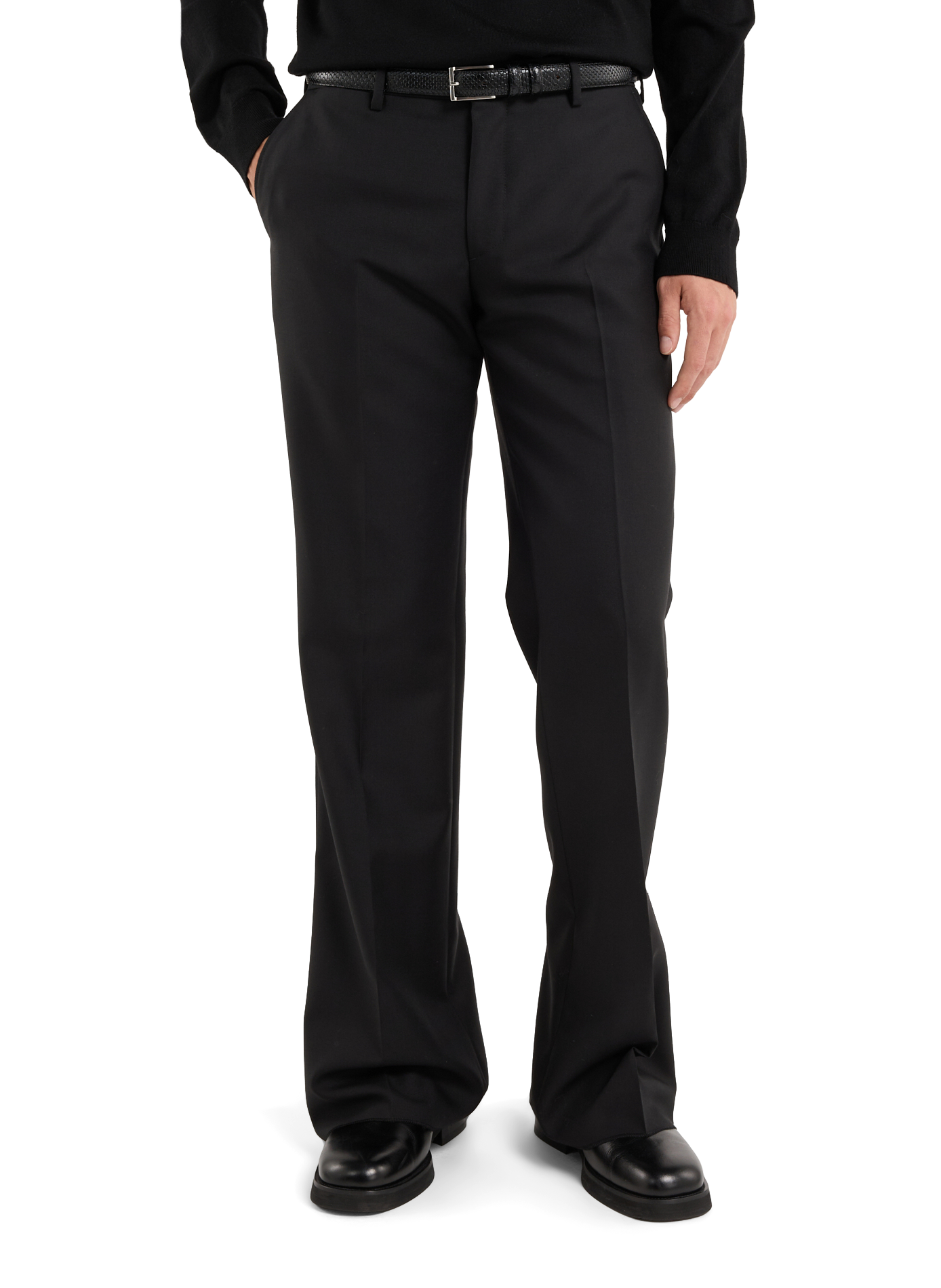 Wool tailored trousers SAISON 1865 Black