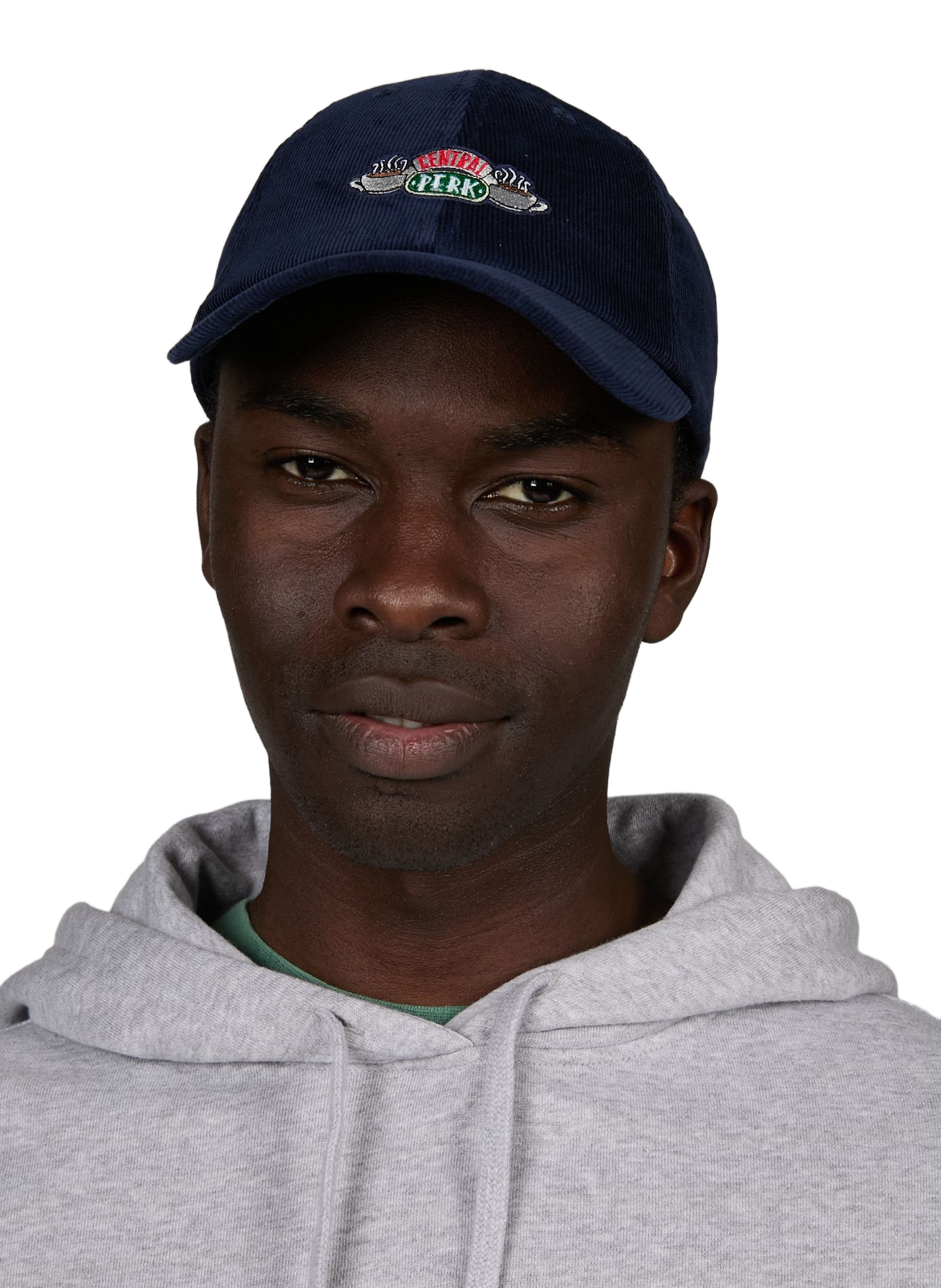 Embroidered Central Perk Cotton Cap MAISON LABICHE Blue