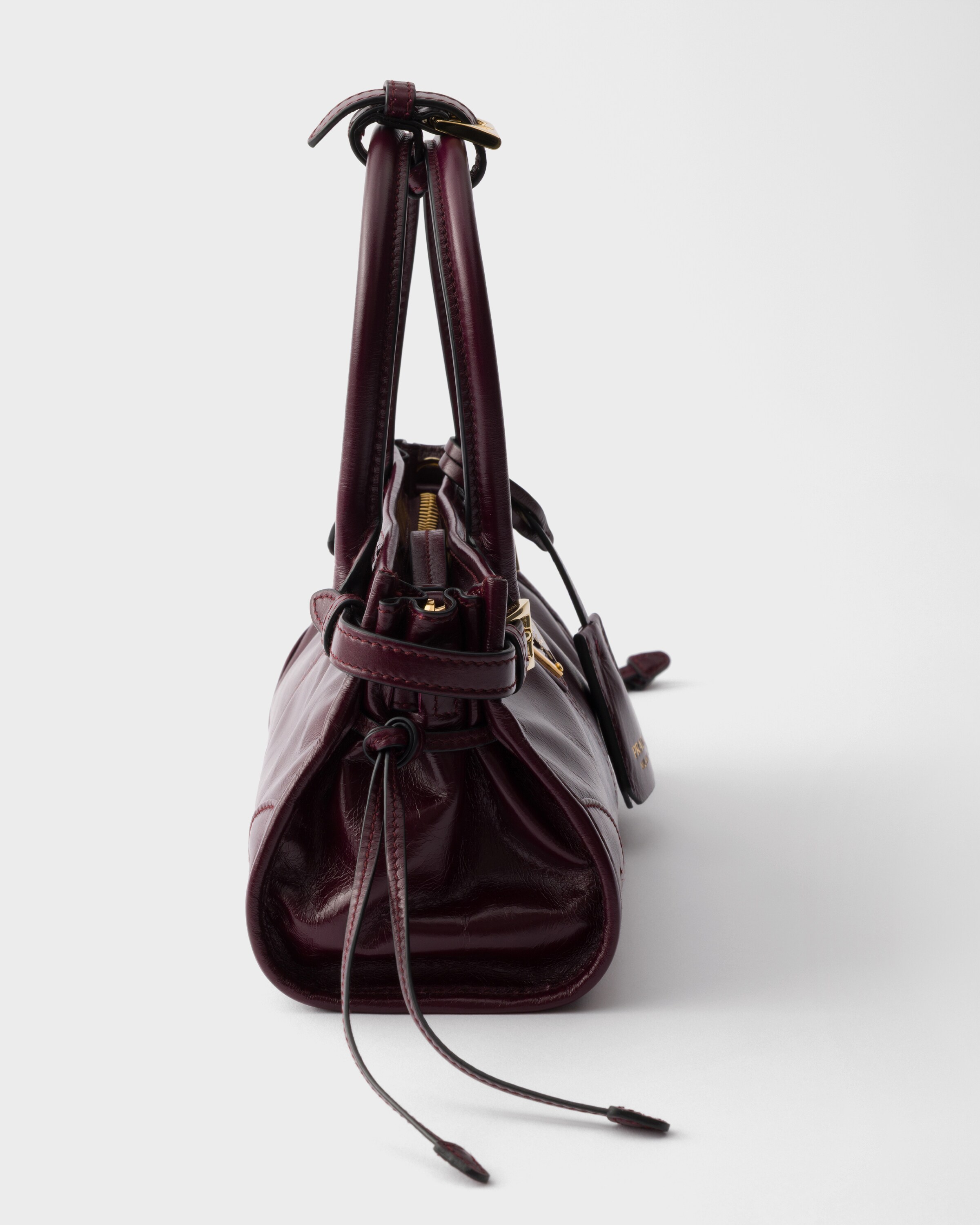 Mini sac prada bonnie en cuir PRADA Rouge