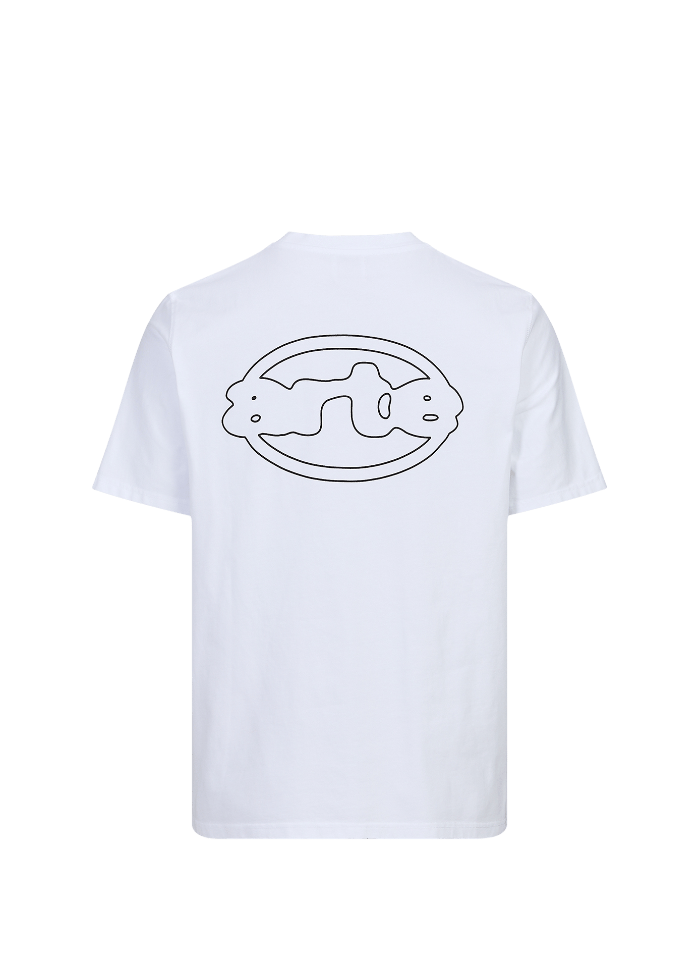 Bedrucktes T-Shirt mit Rundhalsausschnitt aus Baumwolle | Weiss ARTE ANTWERP Herren
