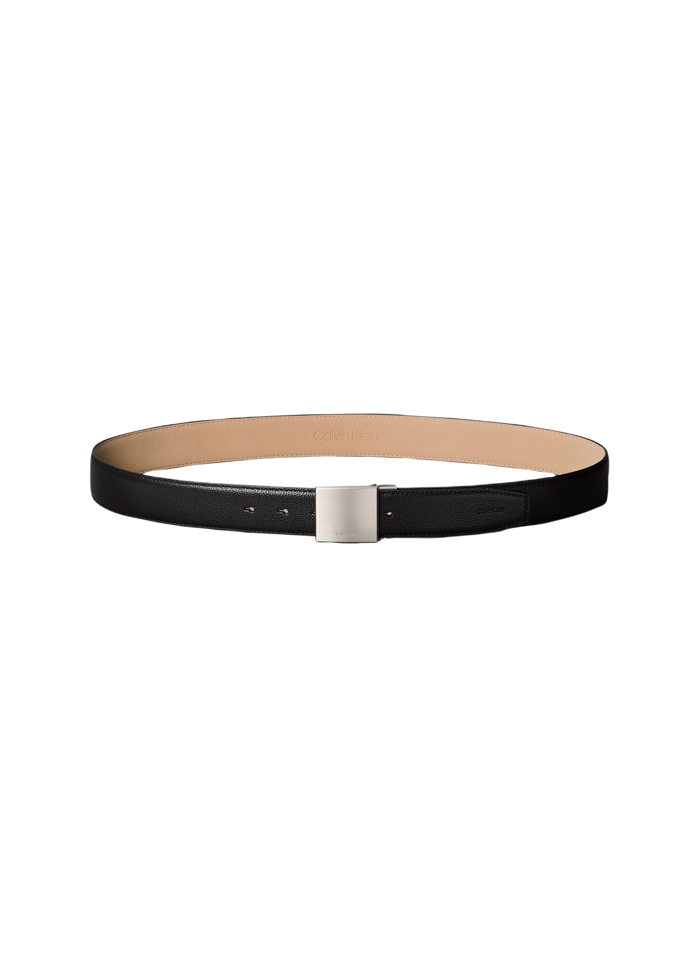 Ceinture fine en cuir CALVIN KLEIN Noir