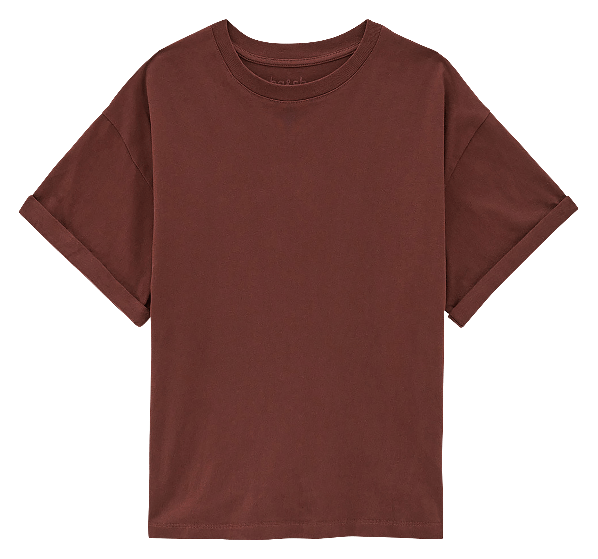 T-shirt met korte mouwen van katoen rosé. BA&SH Rood