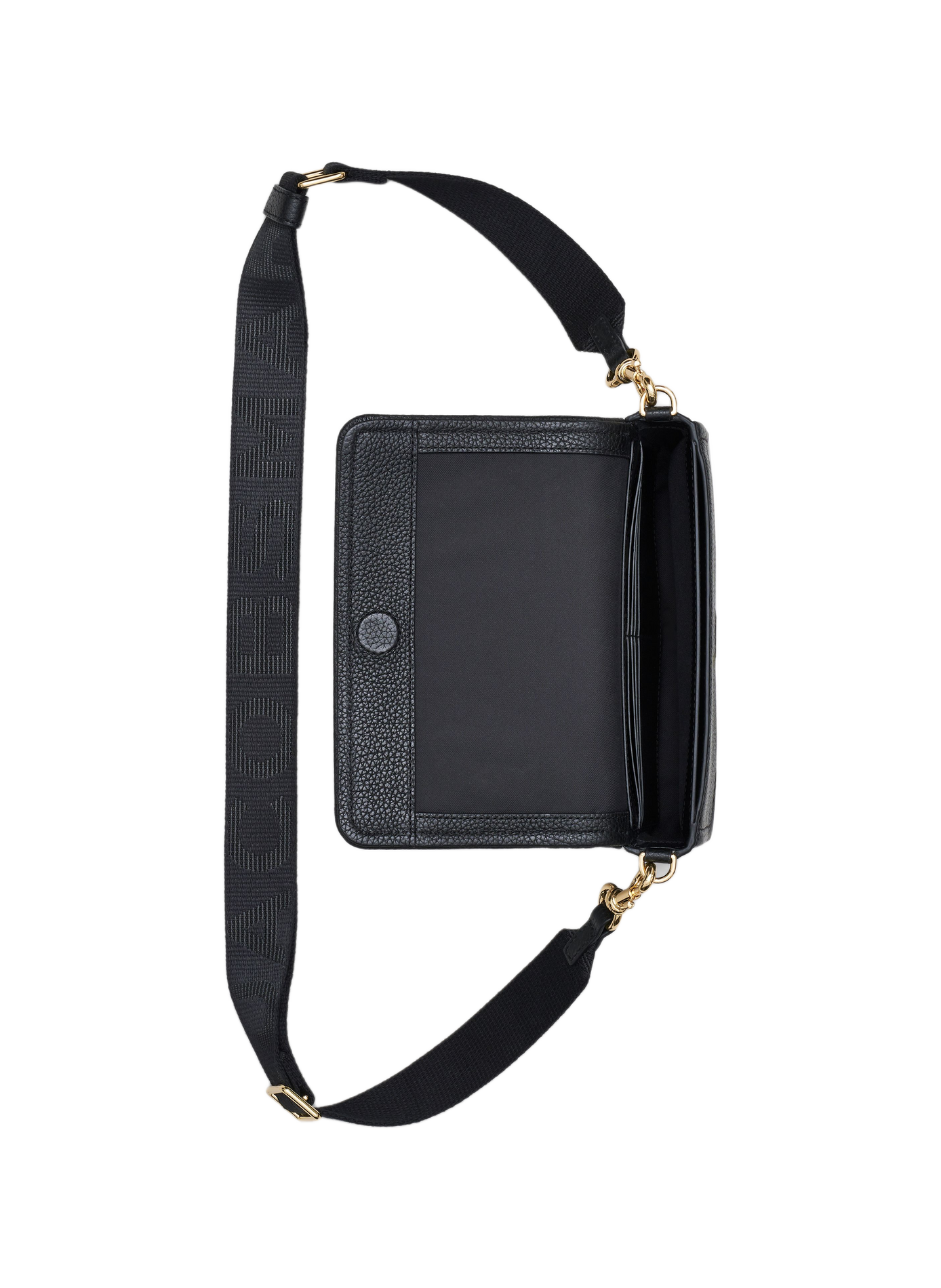 The Leather Mini Shoulder Bag in leather | Black MARC JACOBS Women