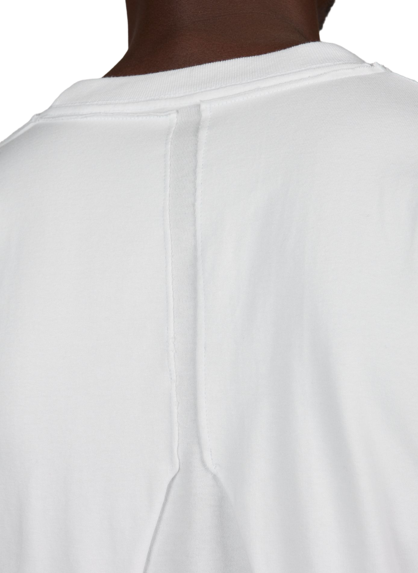 Einfarbiges Baumwoll-T-Shirt mit Schleifen WANSIE Weiss
