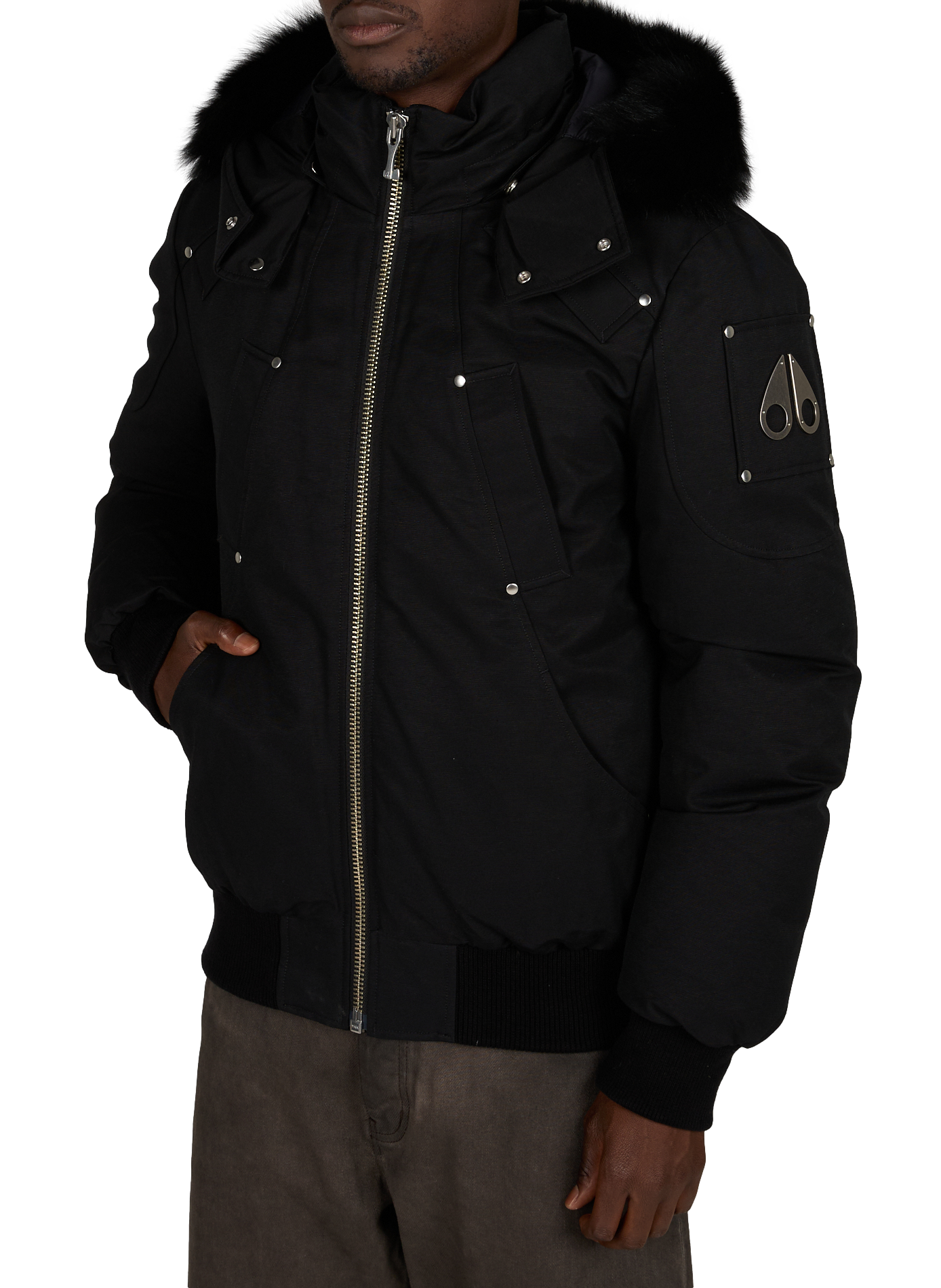 Rechte parka met capuchon Original Ballistic MOOSE KNUCKLES Zwart