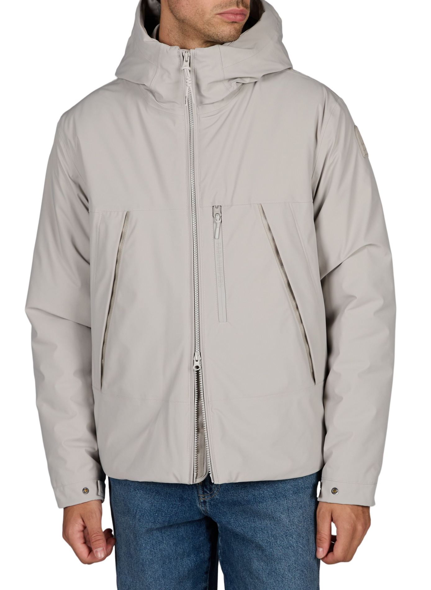 Loose-fitting high-neck Nivek jacket PARAJUMPERS Grey