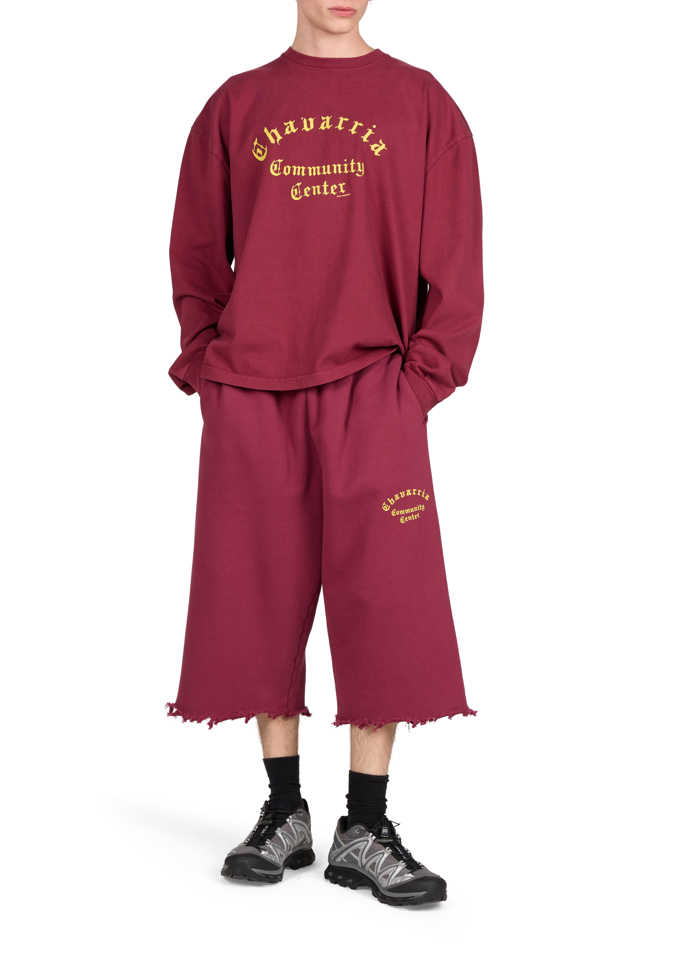 Oversized round neck cotton t-shirt WILLY CHAVARRIA Red