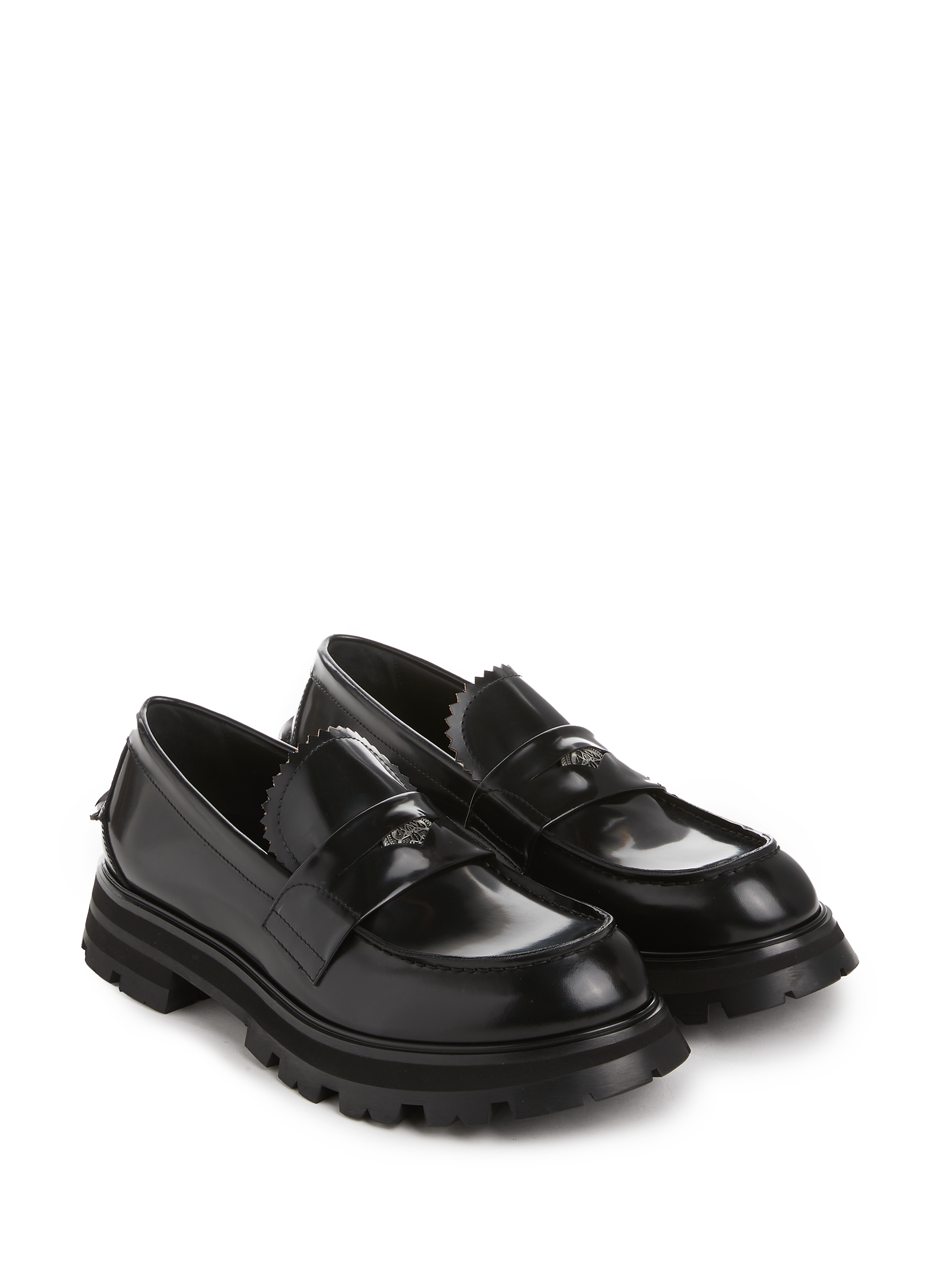 Leather loafers ALEXANDER MCQUEEN Black