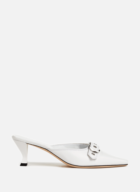 Evelyn leather mules WhiteBY FAR 