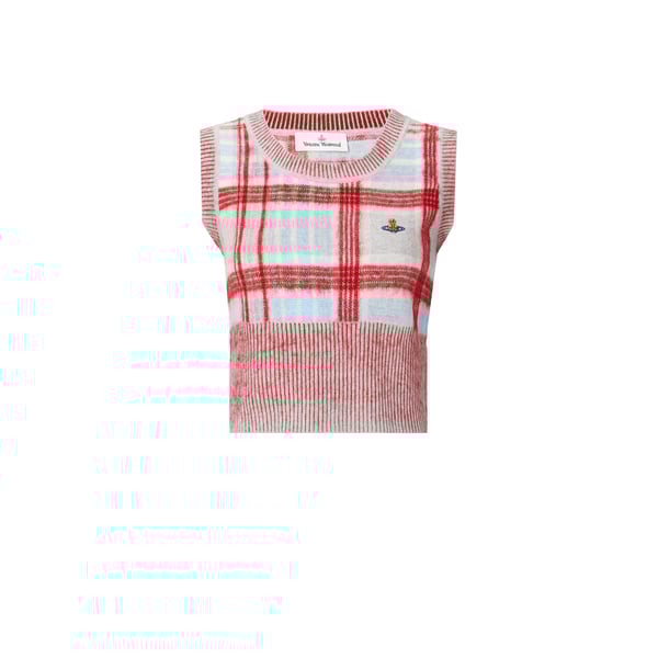 Pull madras sans manches