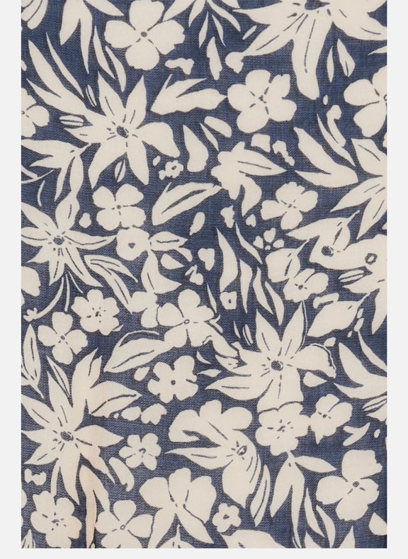 Foulard à fleurs en modal et soie - oulia Bleu by GERARD DAREL GERARD DAREL Foulard à fleurs en modal et soie - oulia Bleu