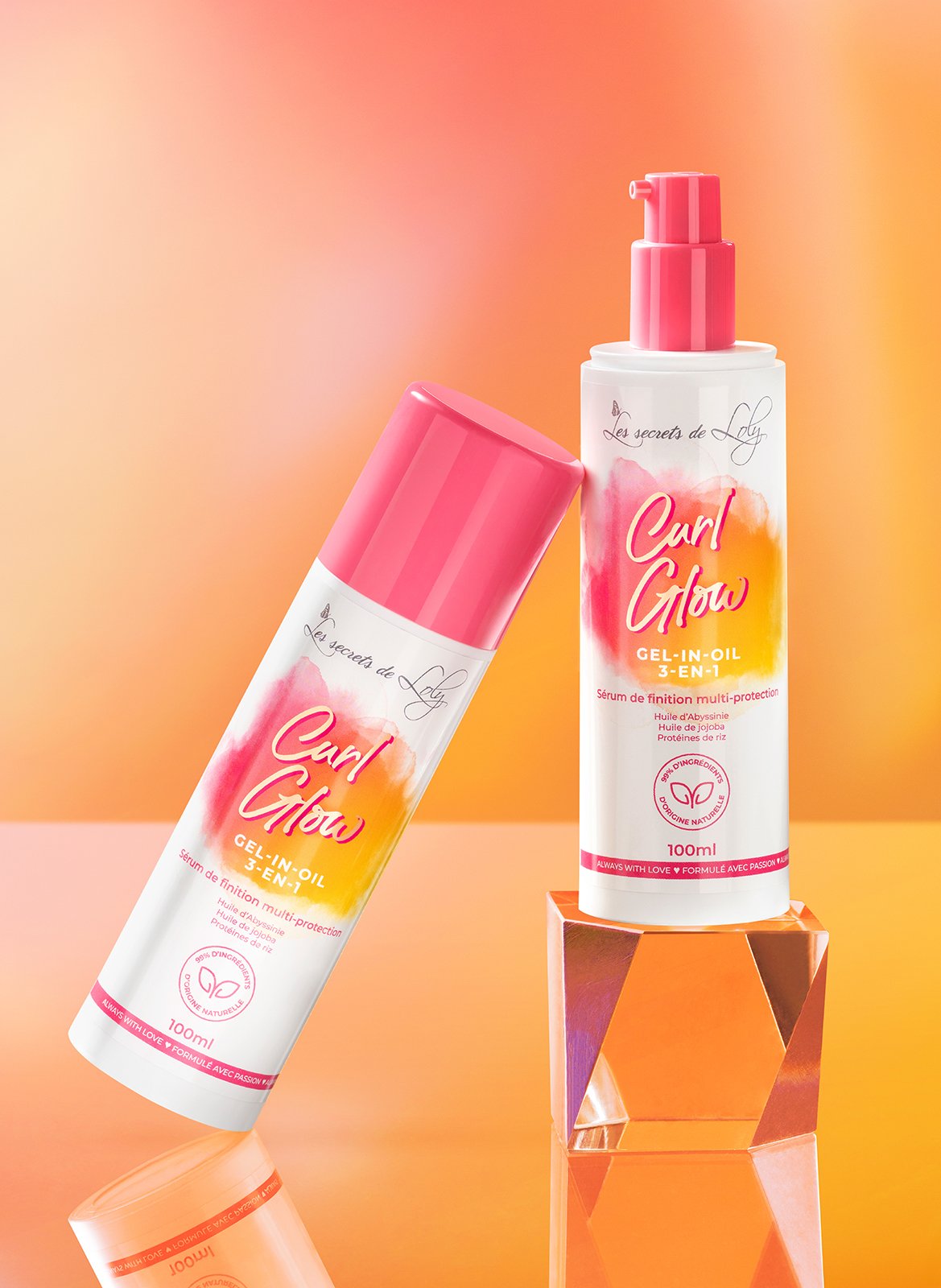 Curl Glow multi-protection finishing serum LES SECRETS DE LOLY No color