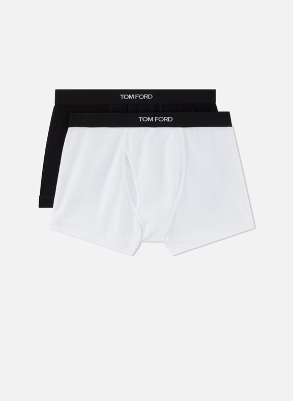 Set of two cotton boxers White by TOM FORD TOM FORD Set of two cotton boxers White