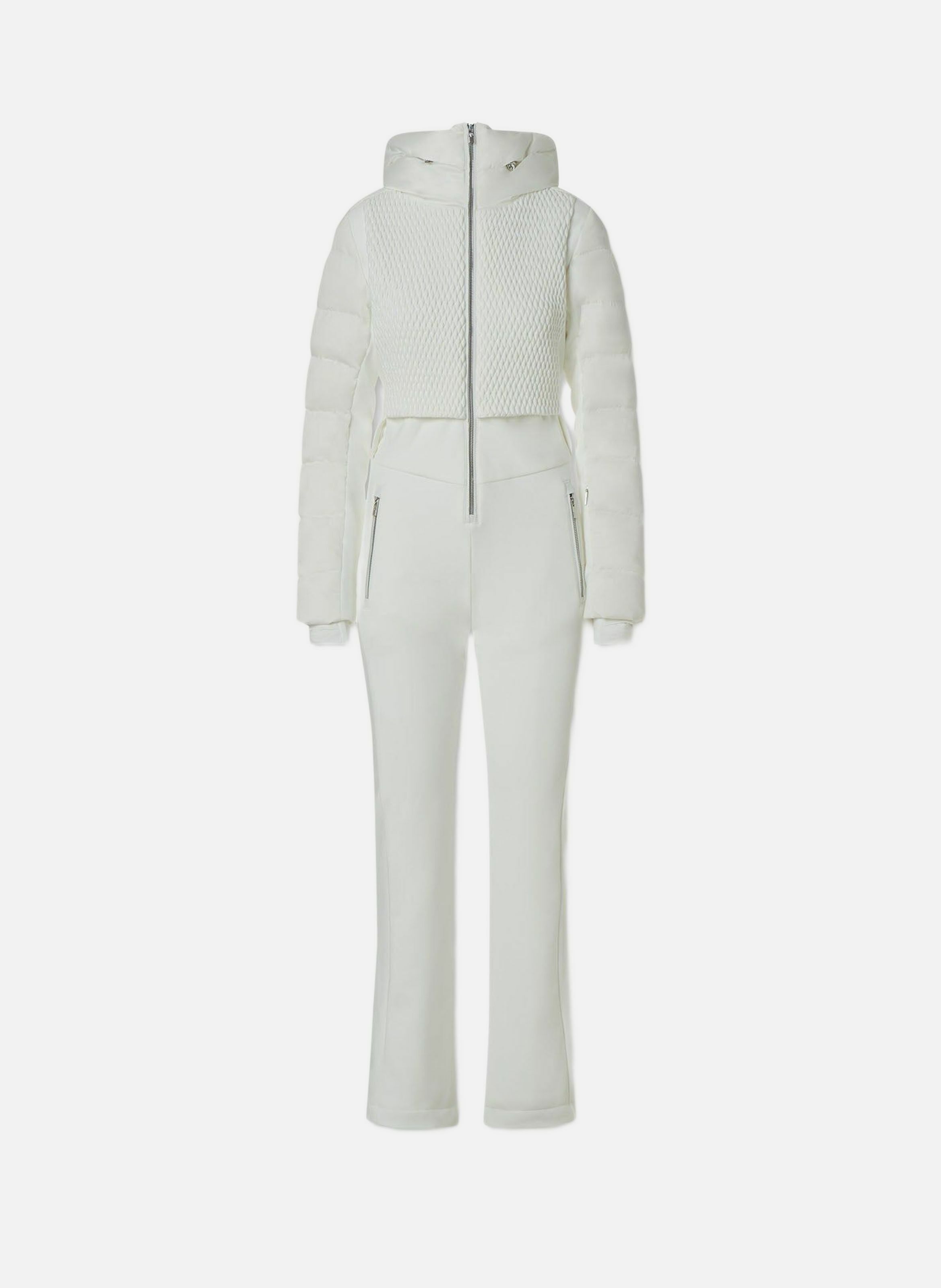 Combinaison de ski marie col montant coupe regular FUSALP Blanc