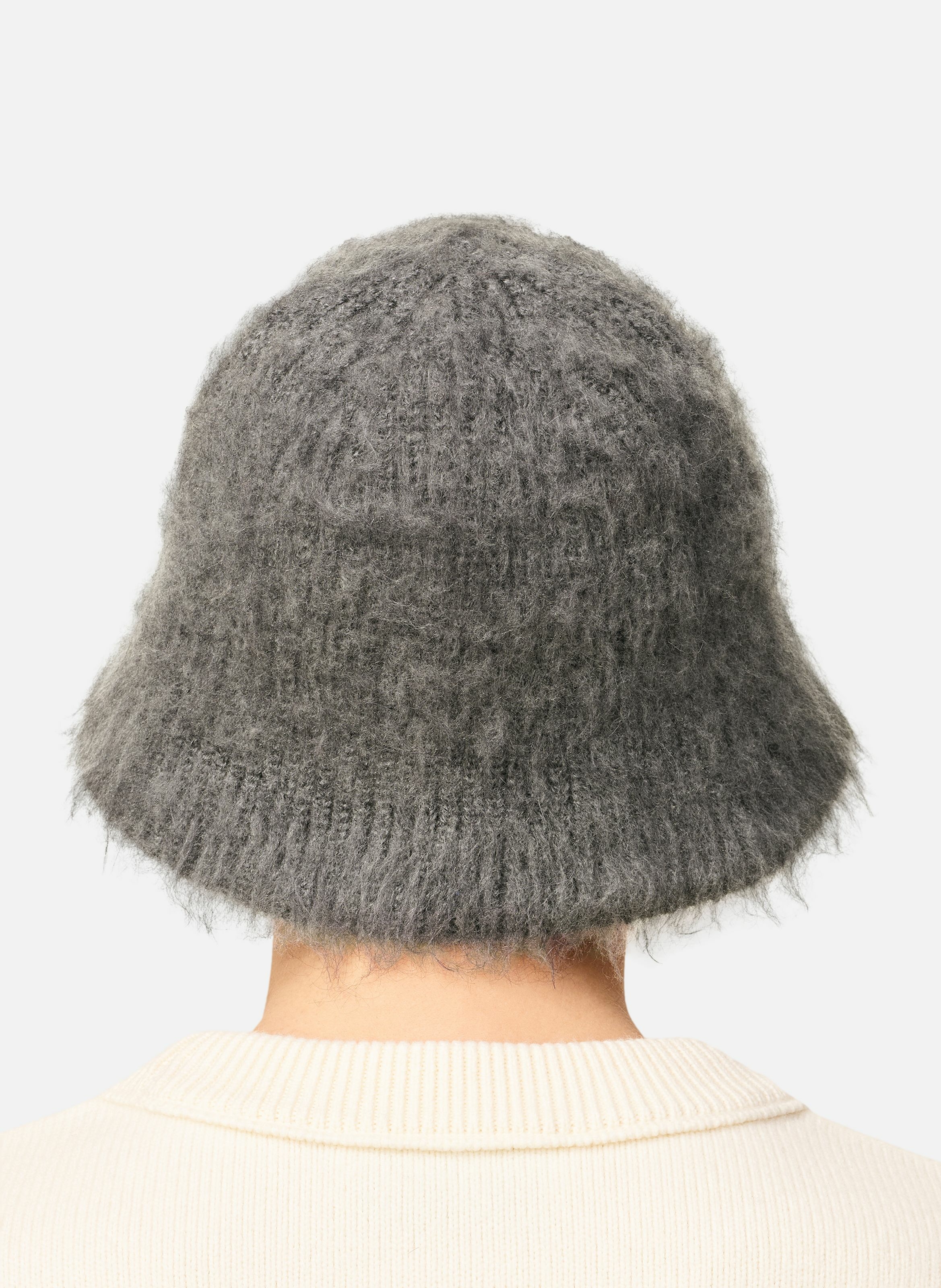 Bob ami en mohair unisexe AMI PARIS Gris