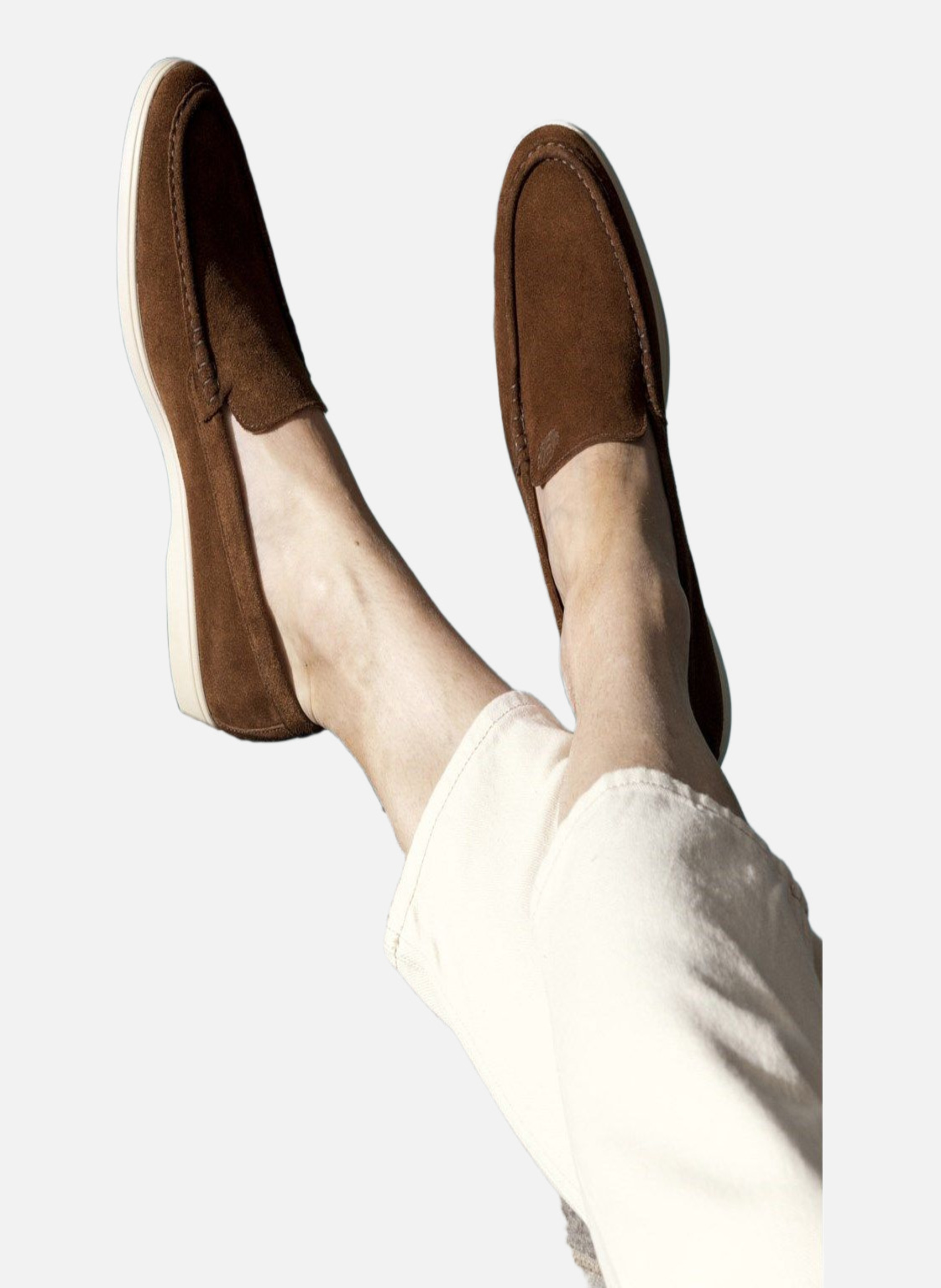 Mocassin velours monaco FINSBURY Marron