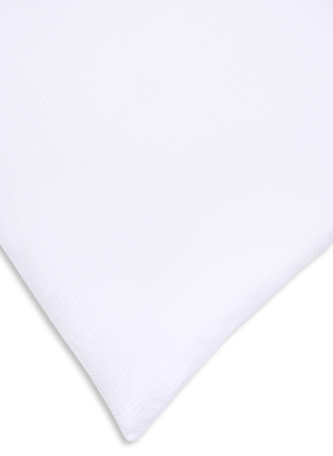 Taie d'oreiller en gaze de coton biologique AU PRINTEMPS PARIS Blanc
