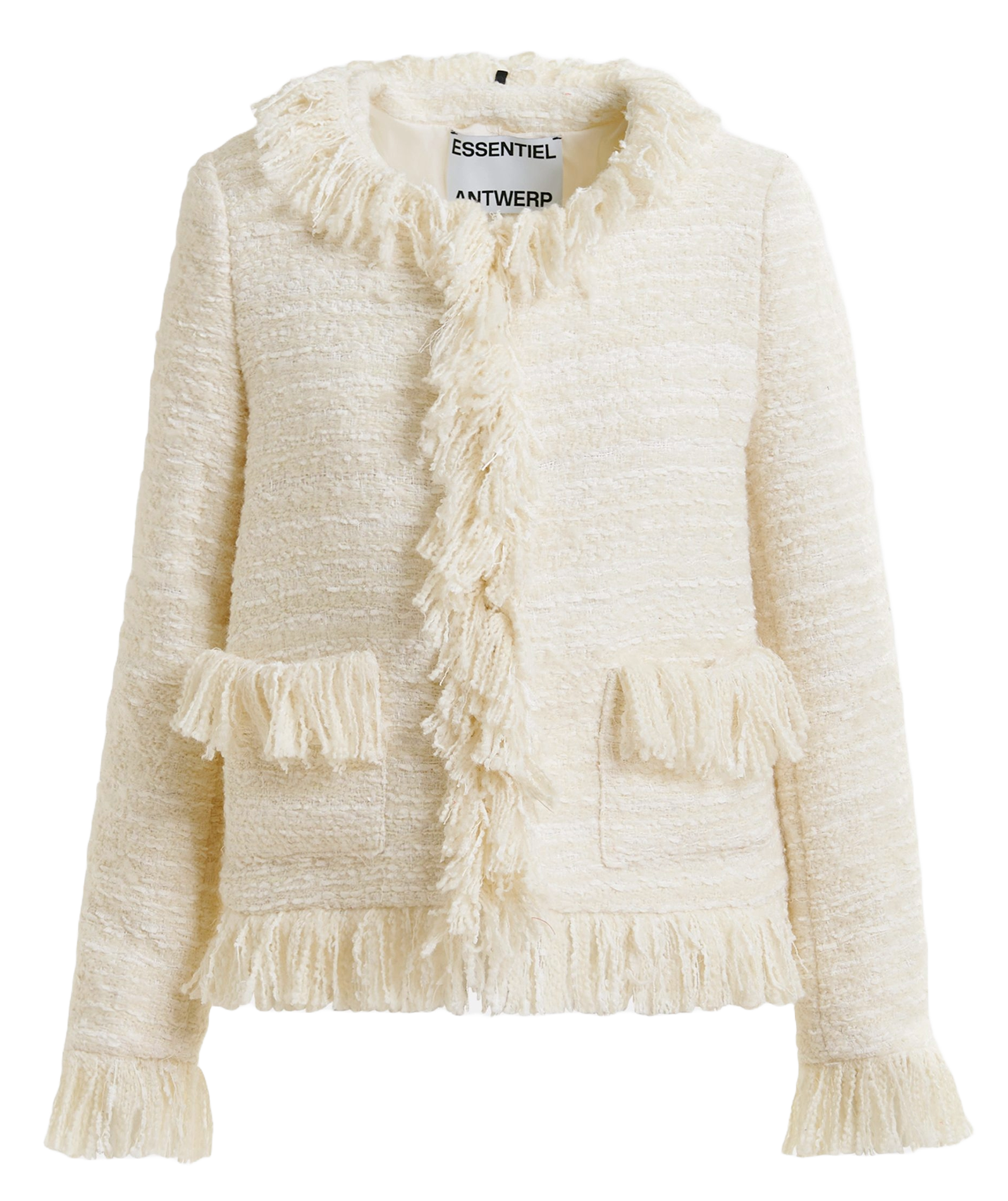 Veste col rond iskra ESSENTIEL ANTWERP Blanc