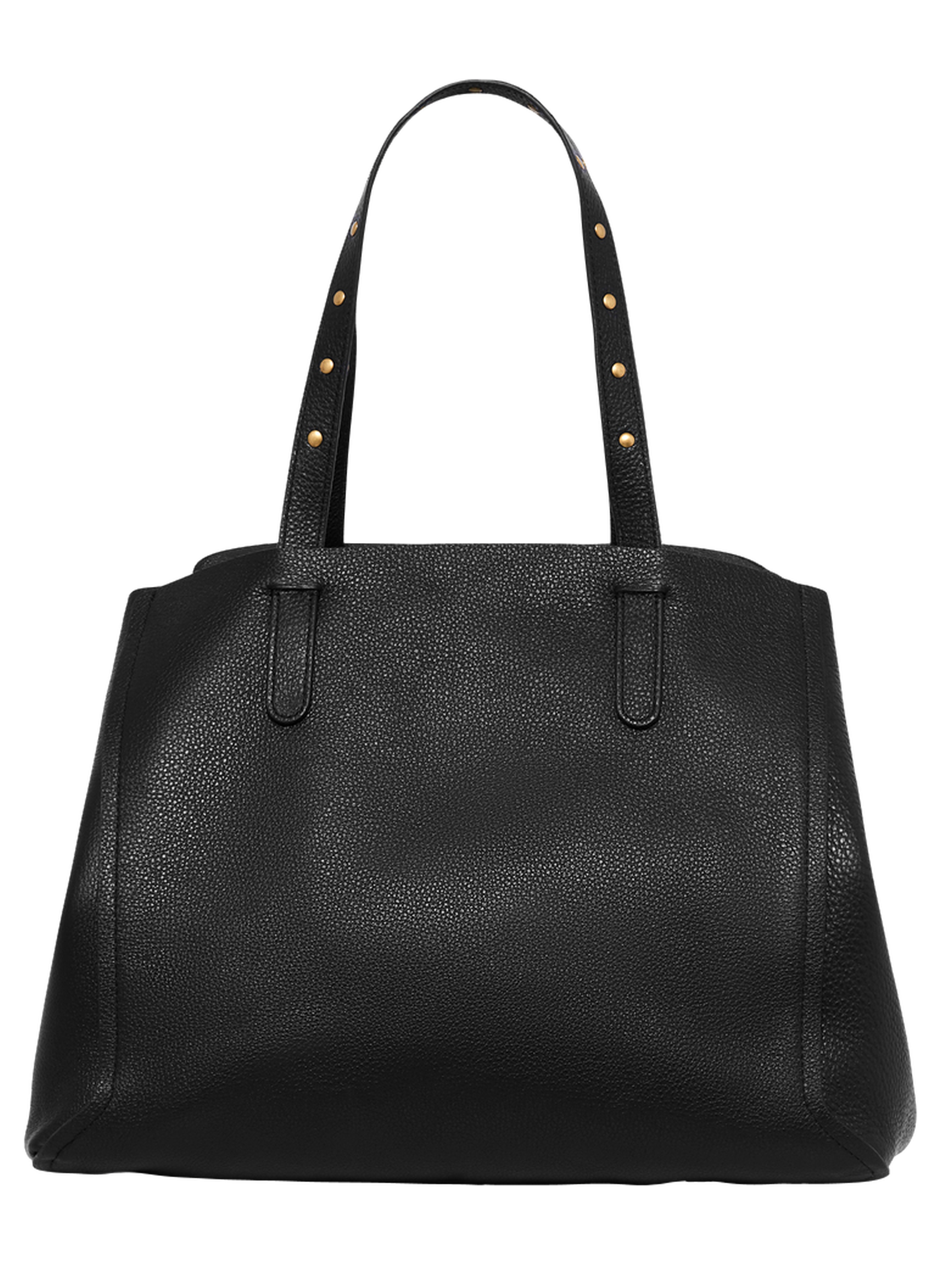 Gerard Darel Sac Cuir Noir Cabas Cabas En Cuir Effet Froissé