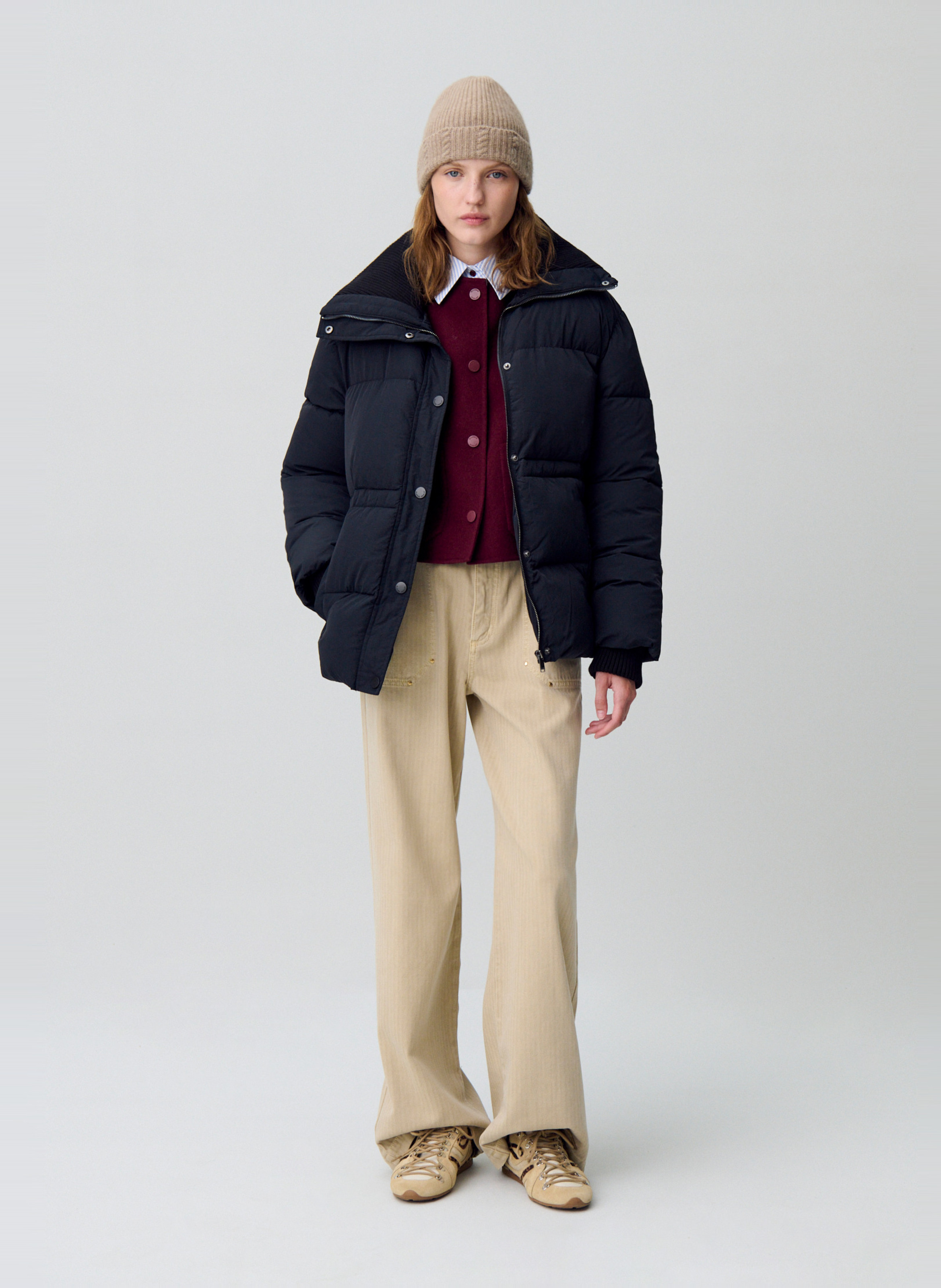 Doudoune oversize col montant germaine CLAUDIE PIERLOT Noir