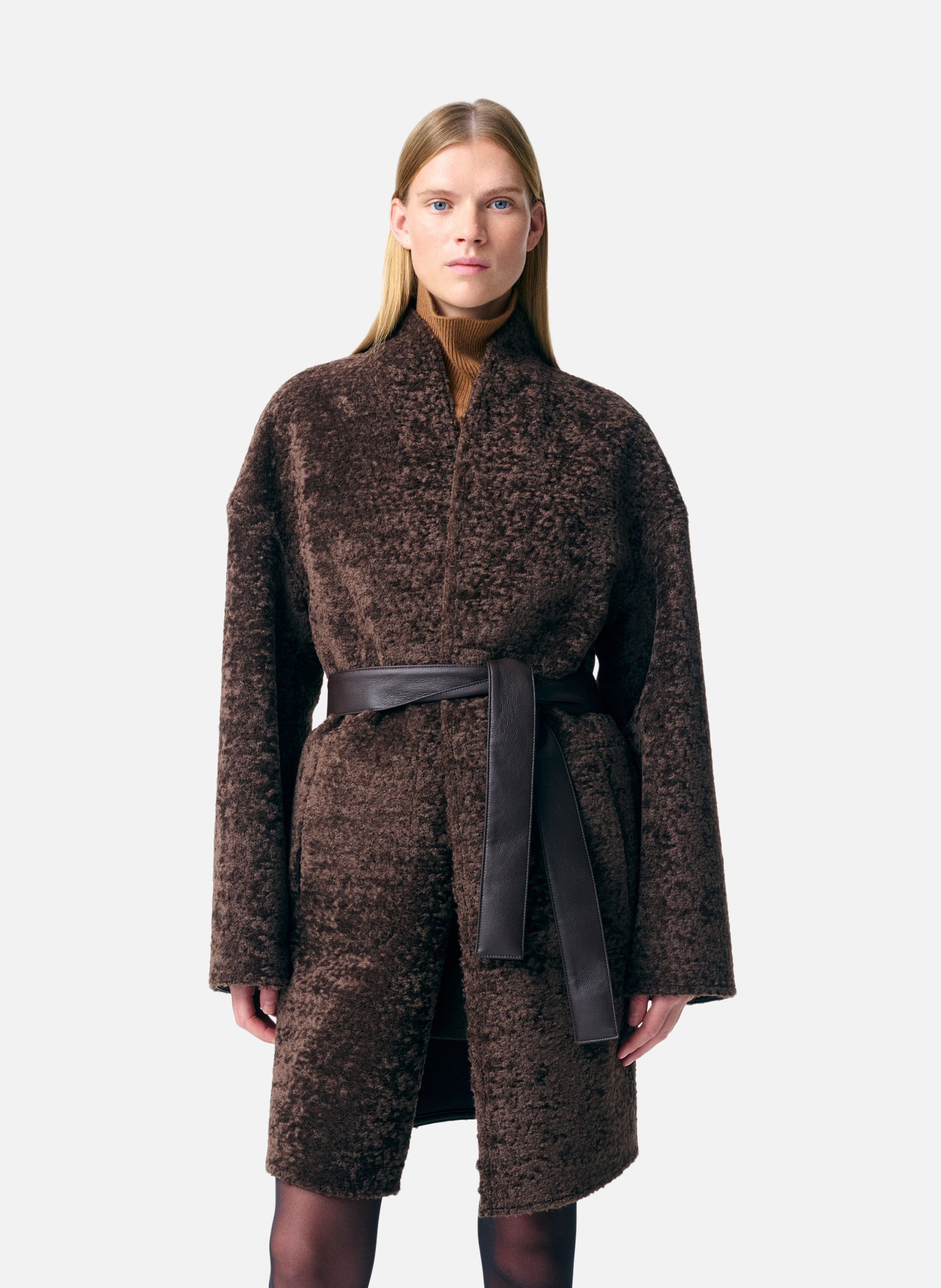 VANESSA BRUNO Manteau ferly Marron