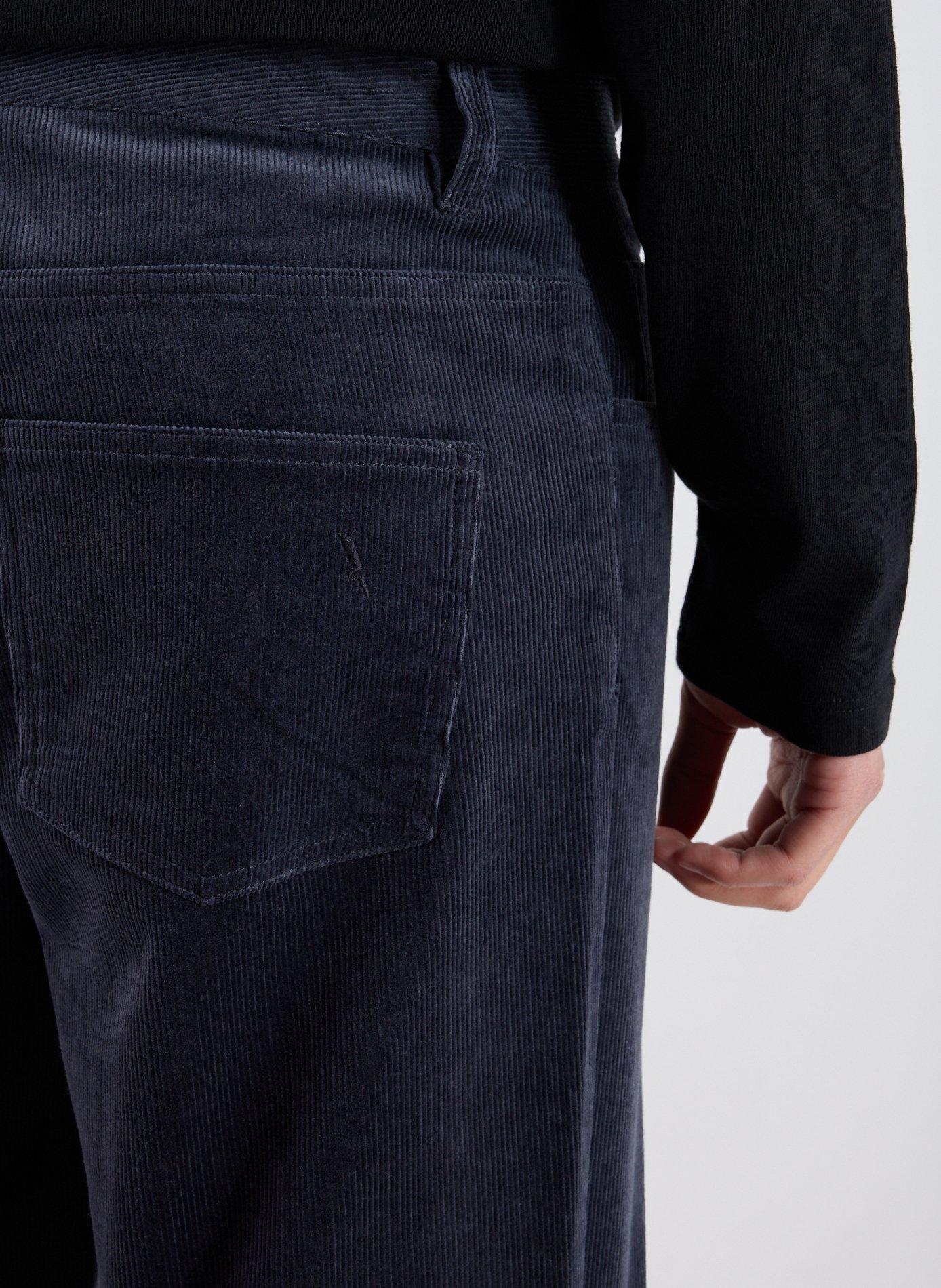 Mixed cotton trousers AIGLE Blue